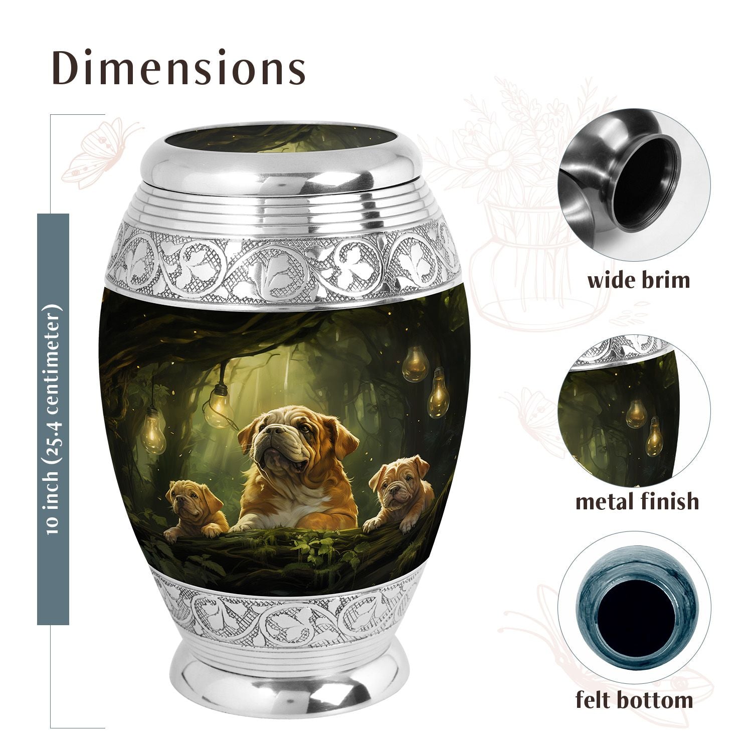 Dog Urn Medium 6 Inch