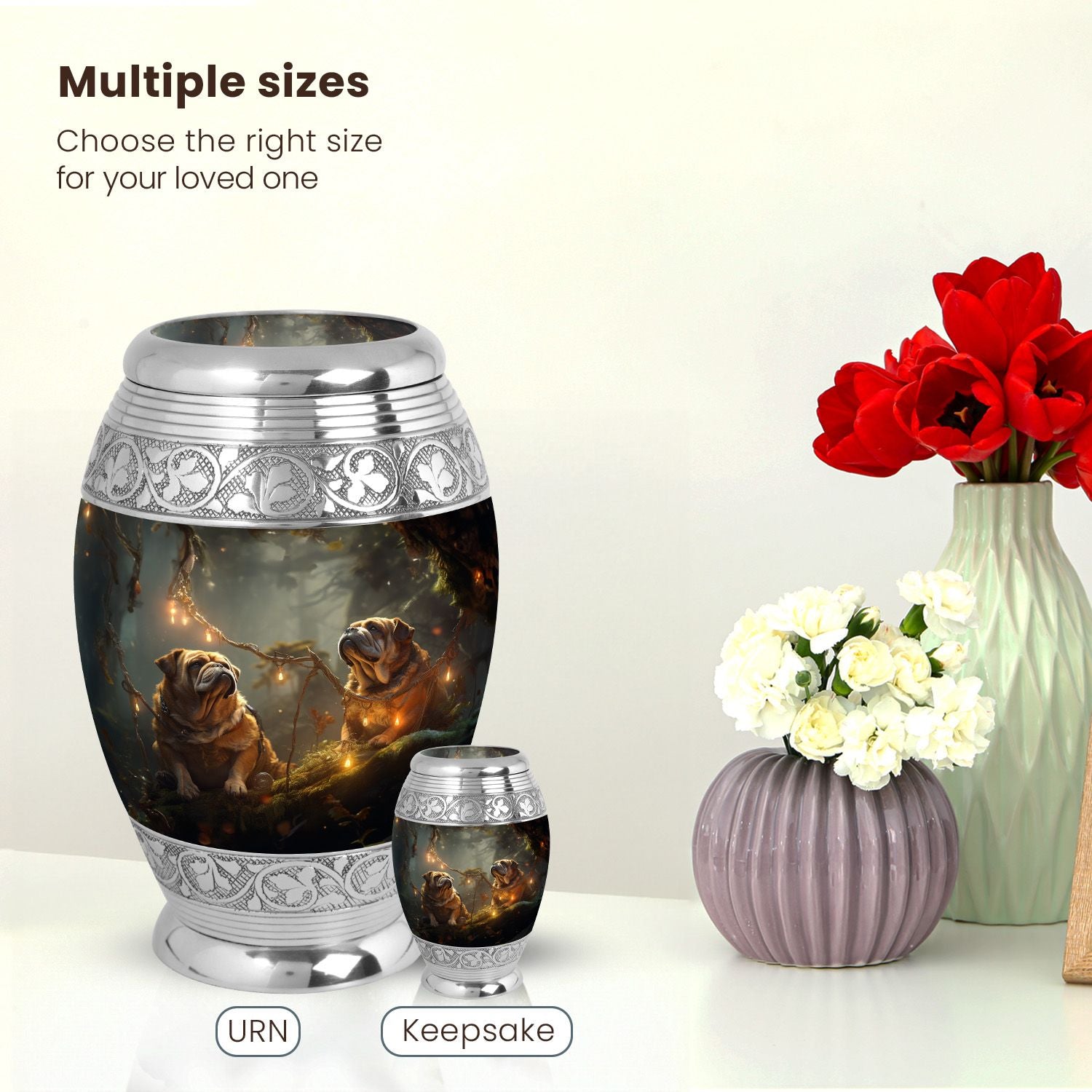 Dog Large Urn 10 Inch