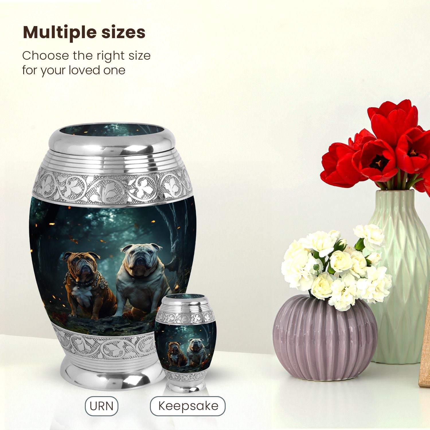 Dog Large Urn 10 Inch