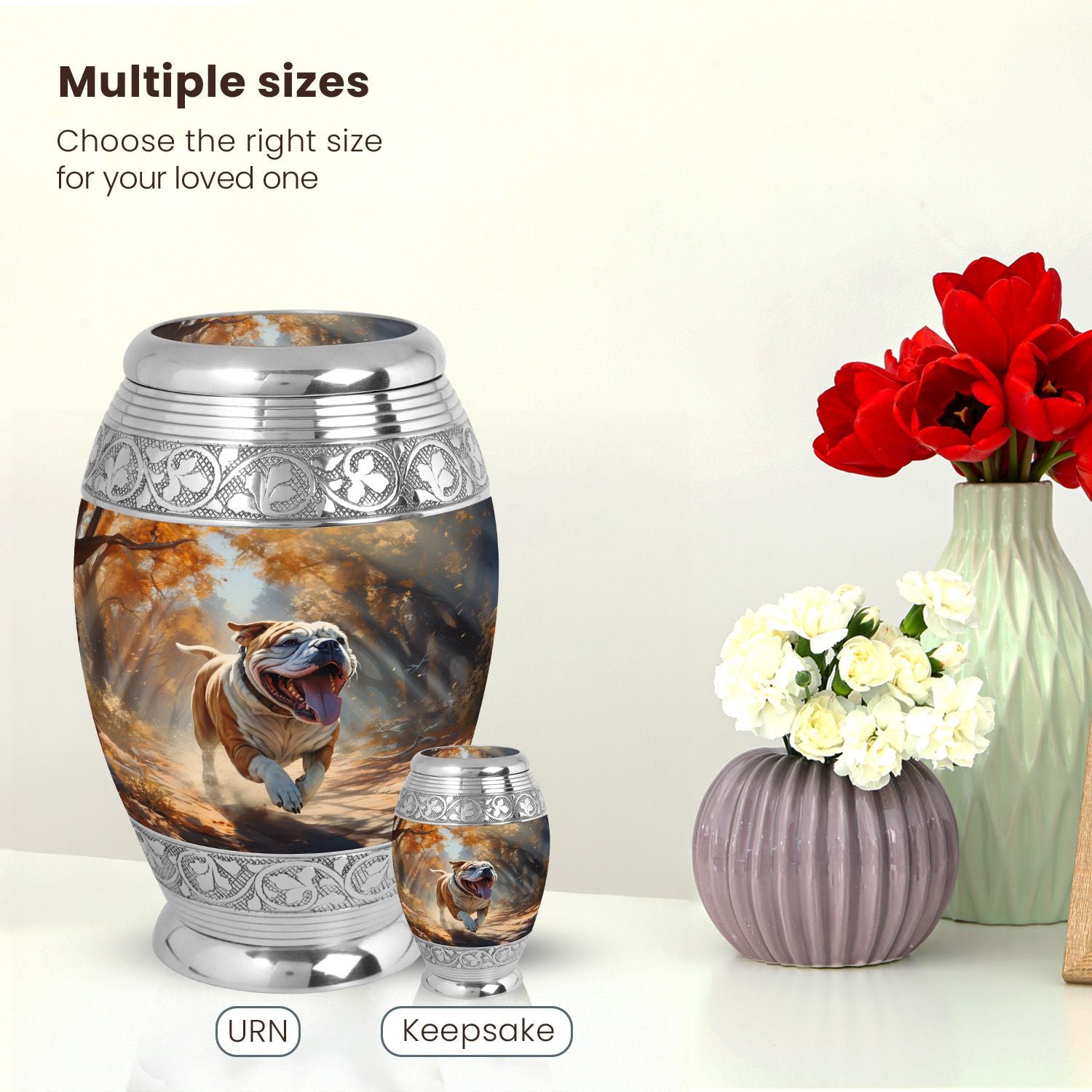 Dog Large Urn 10 Inch