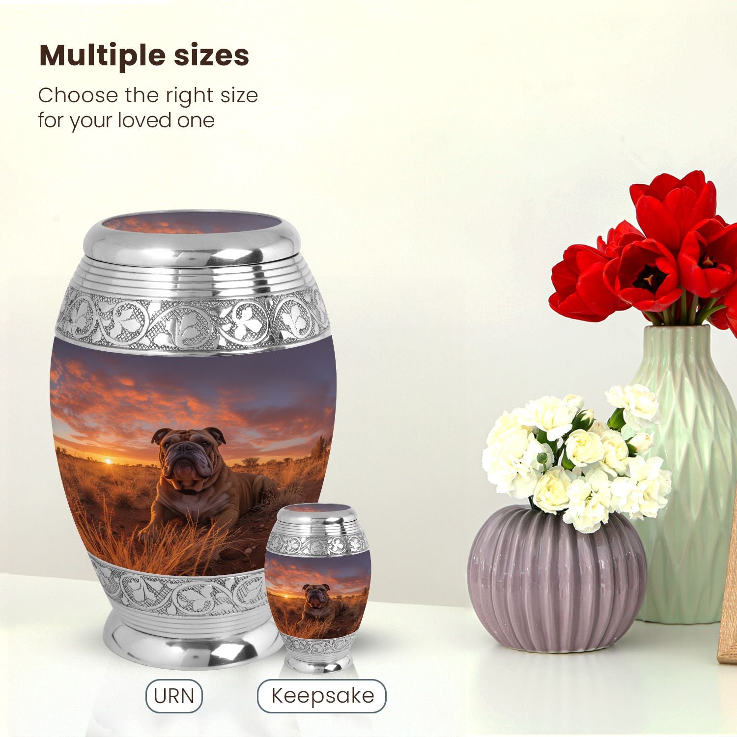 Dog Large Urn 10 Inch