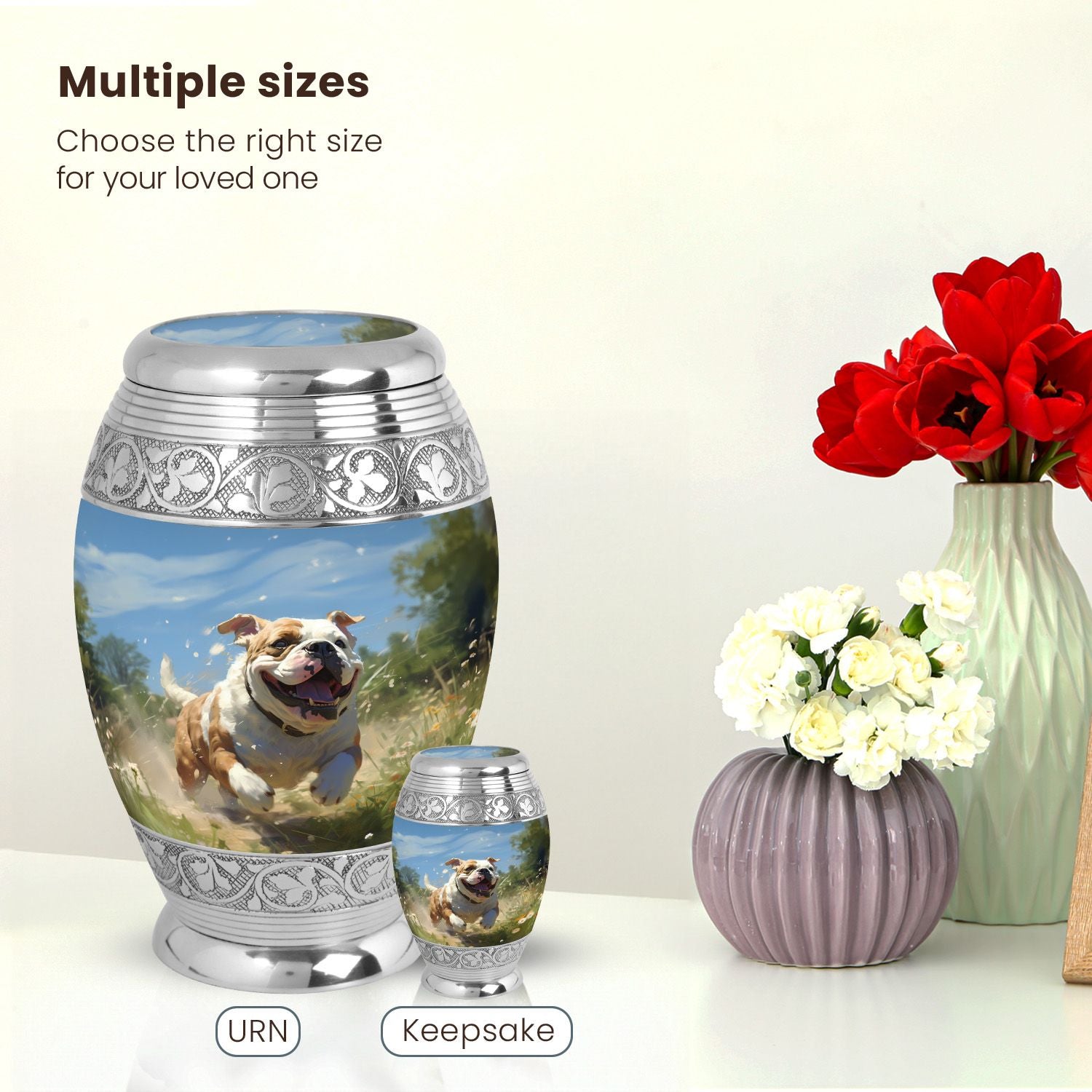 Dog Large Urn 10 Inch