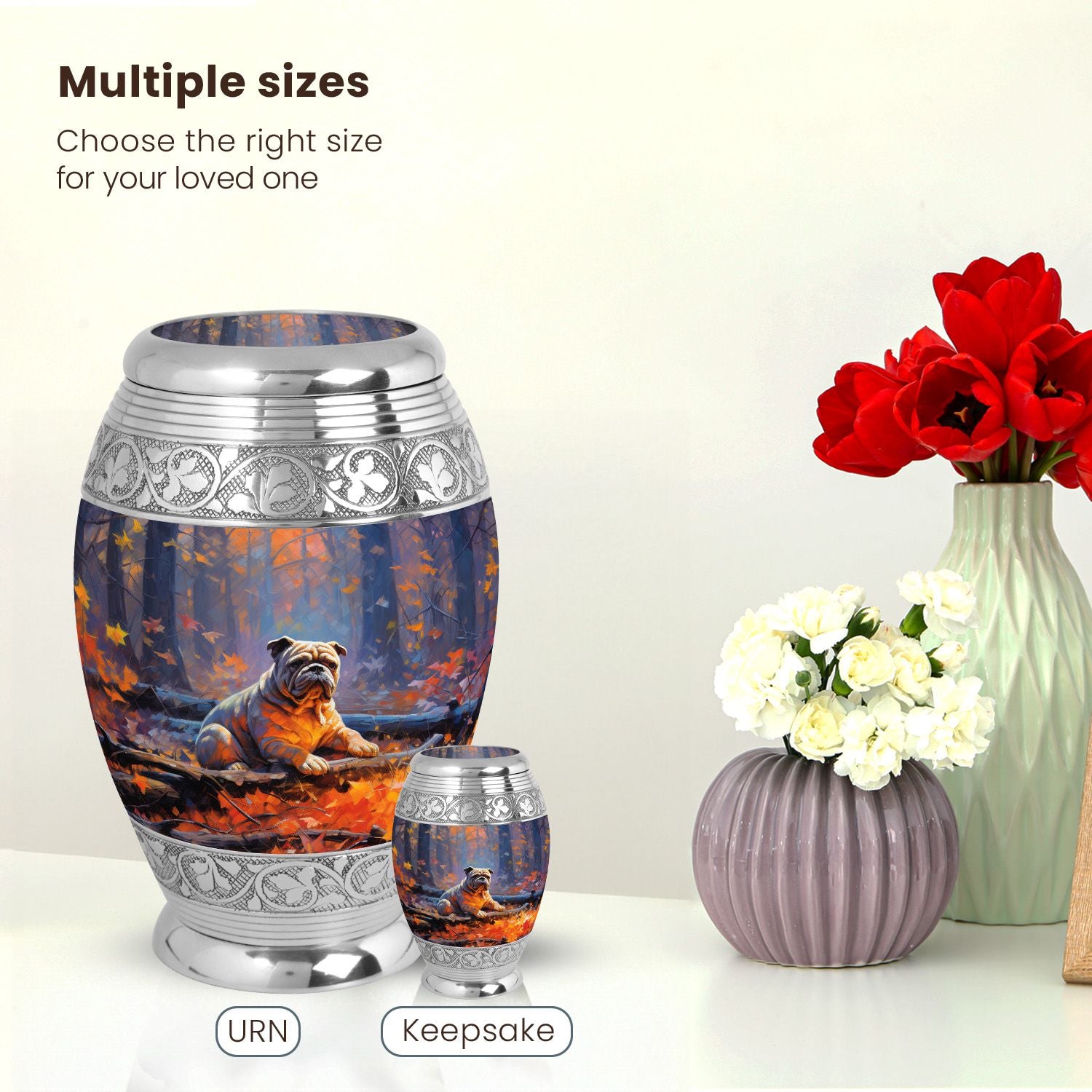 Dog Large Urn 10 Inch