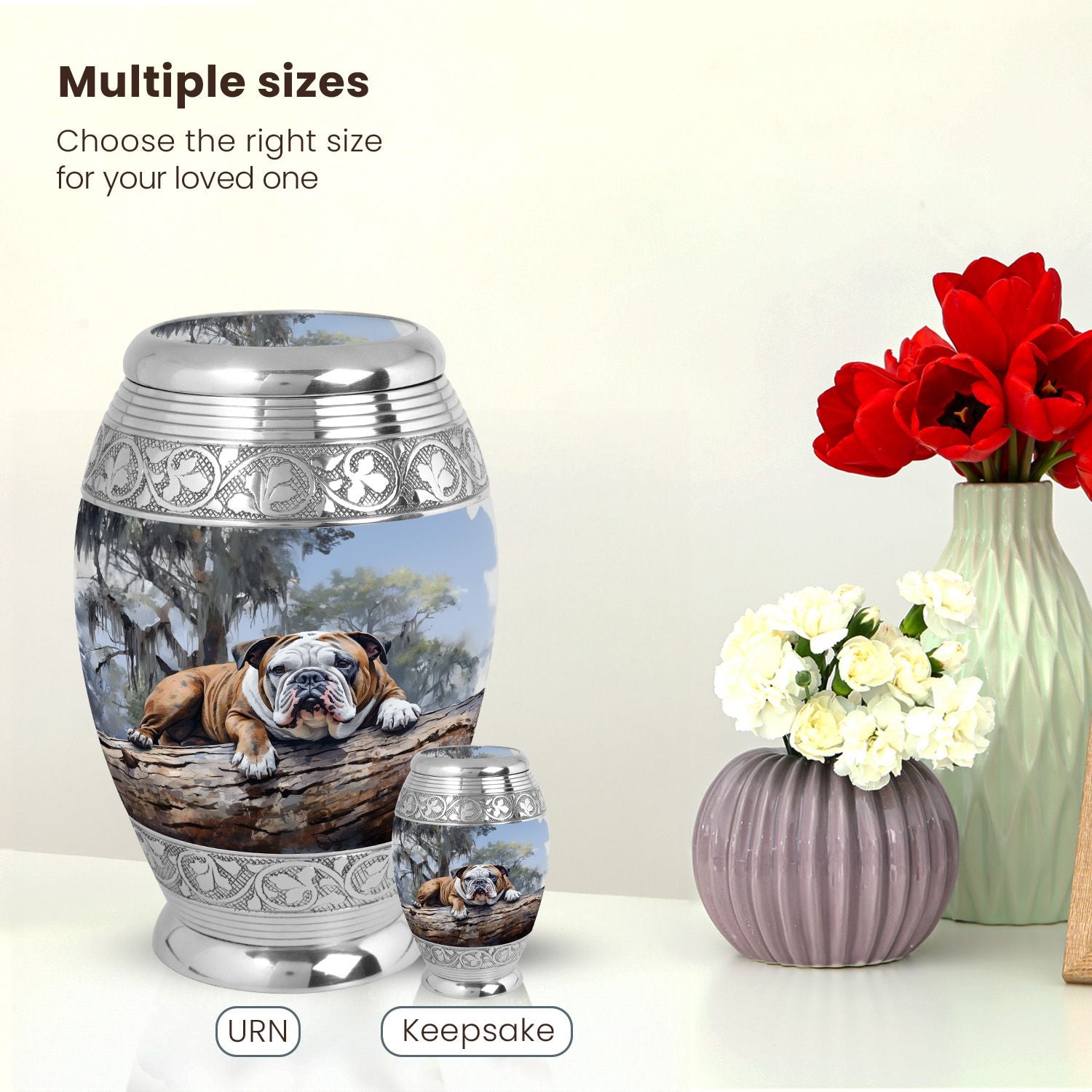 Dog Large Urn 10 Inch