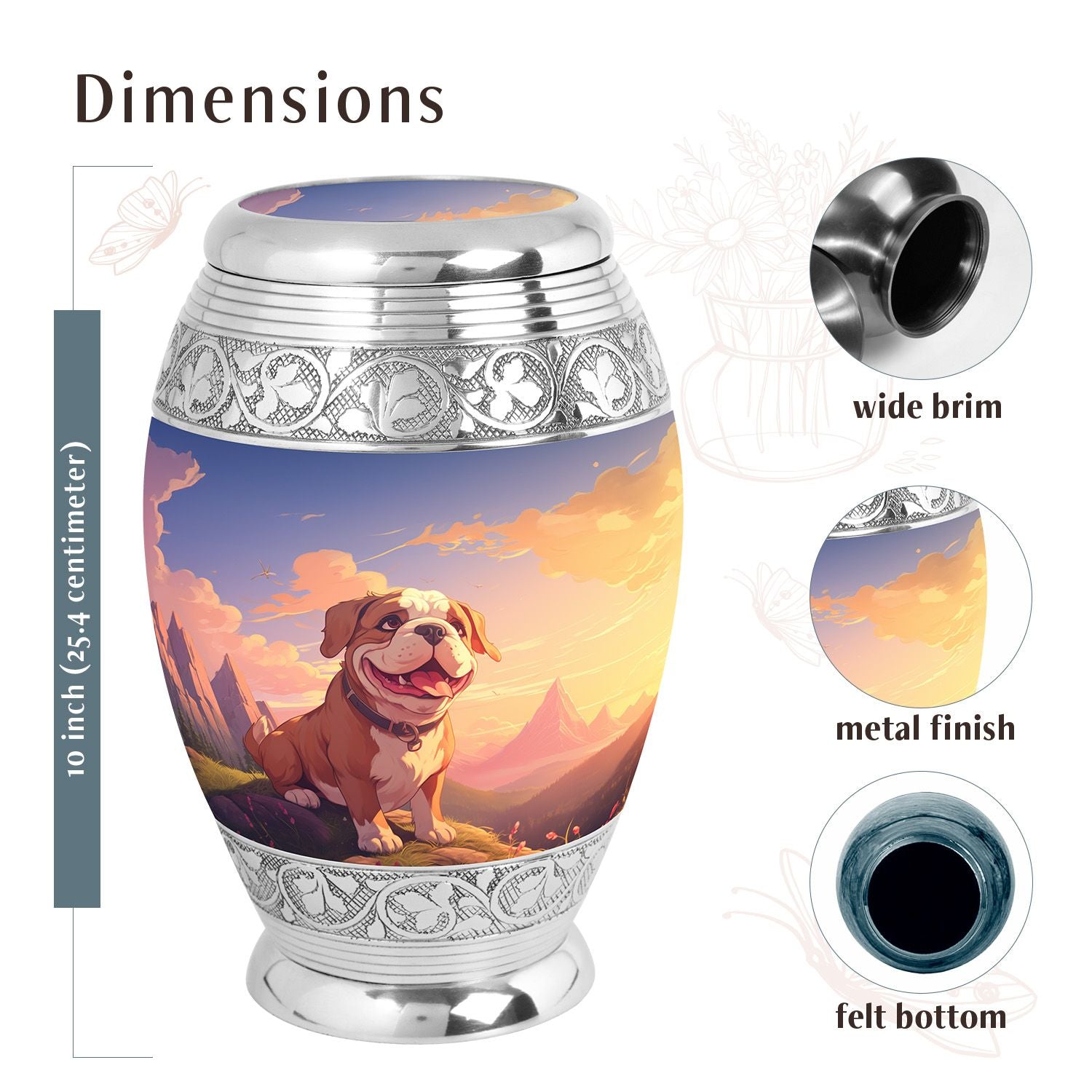 Dog Urn Medium 6 Inch
