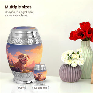 Dog Large Urn 10 Inch