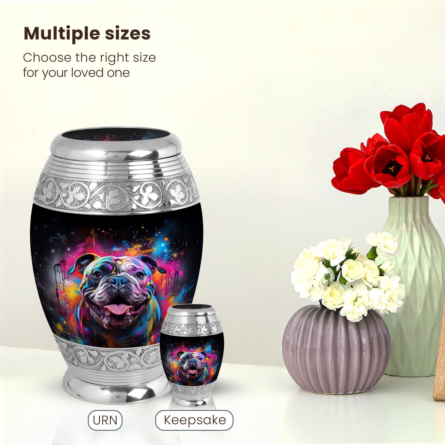 Dog Large Urn 10 Inch