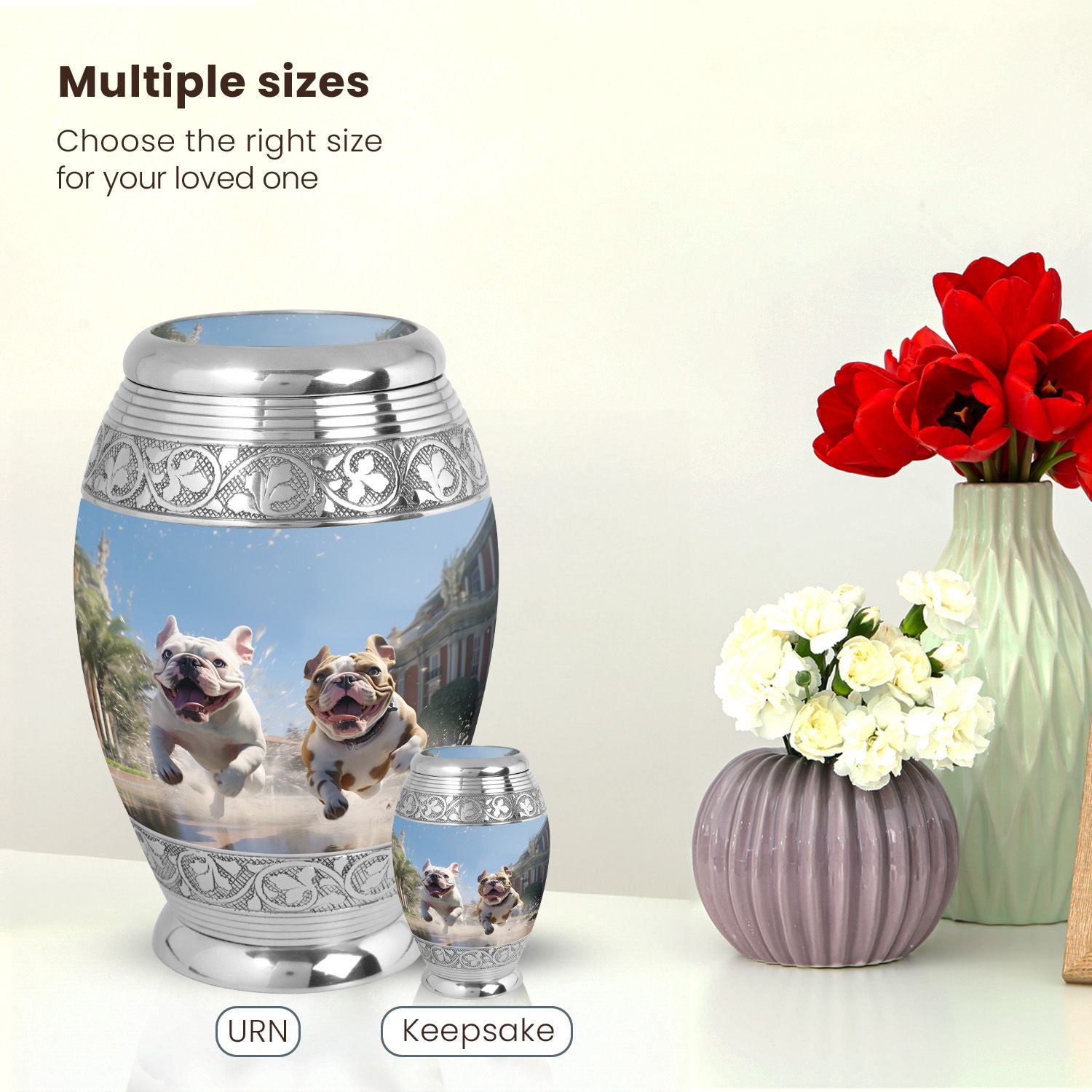 Dog Large Urn 10 Inch