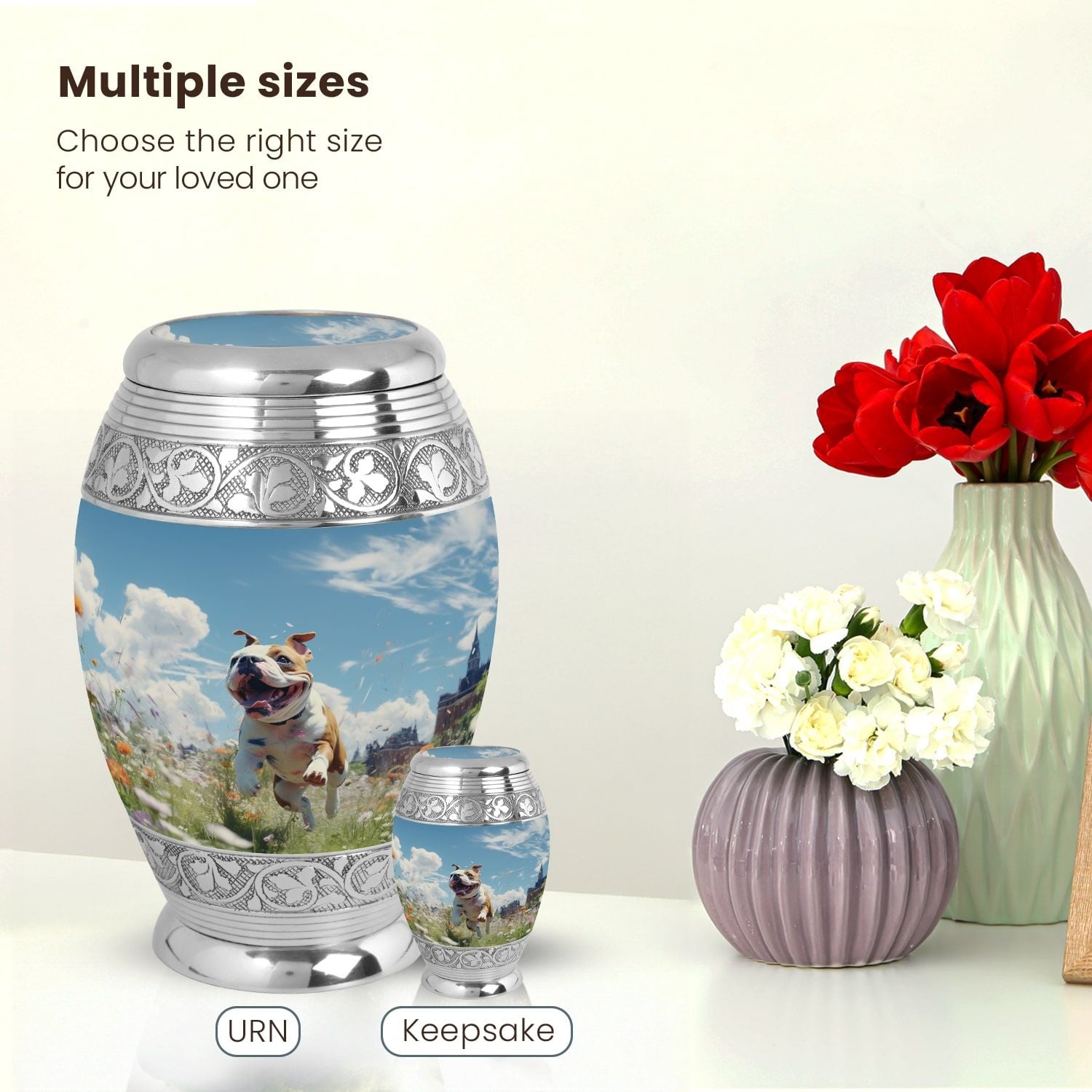 Dog Large Urn 10 Inch