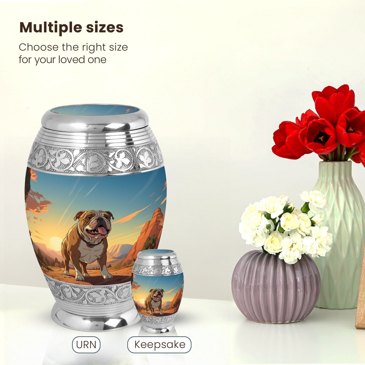 Dog Large Urn 10 Inch