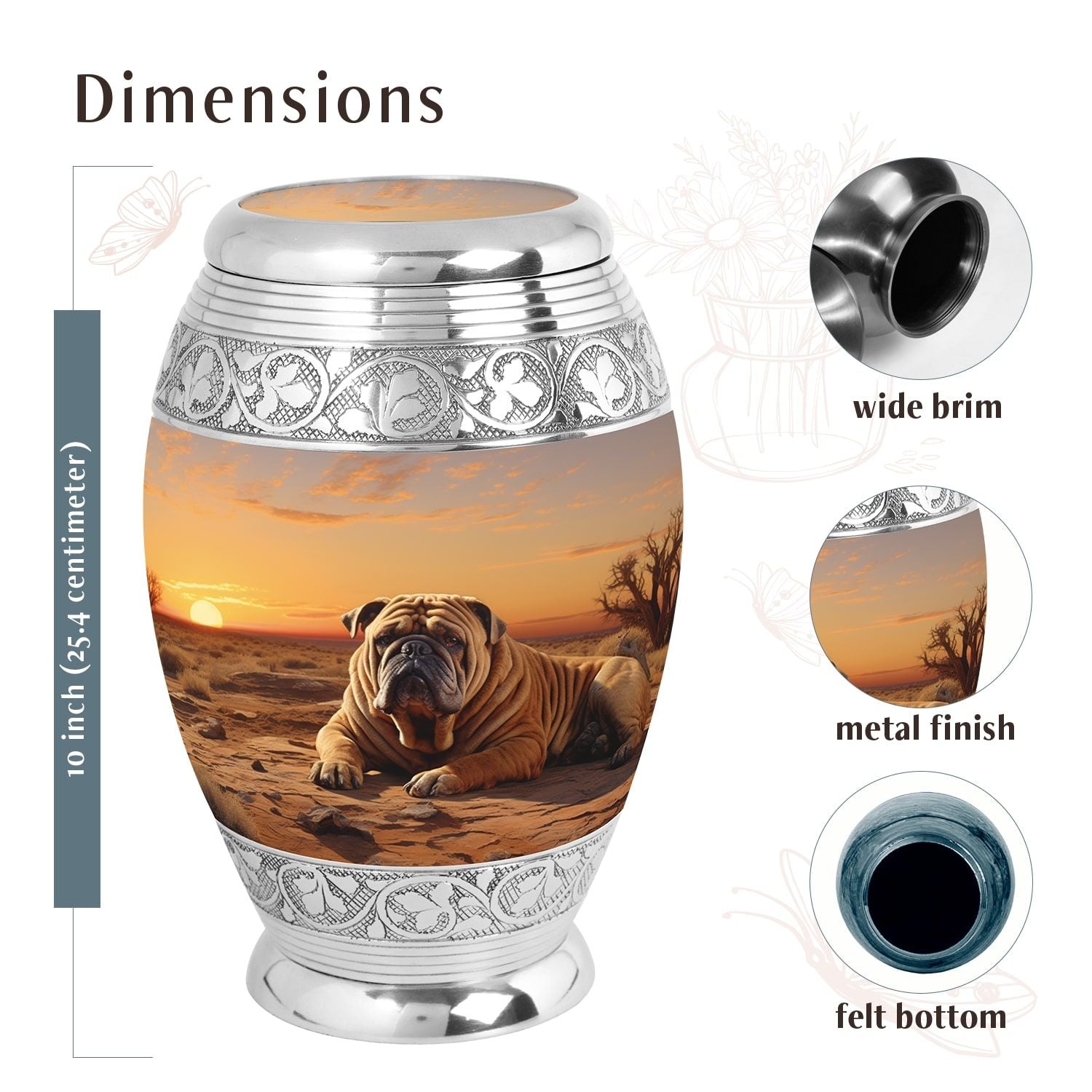 Dog Urn Medium 6 Inch