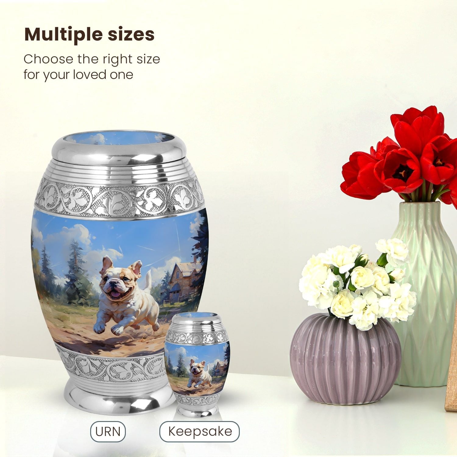 Dog Large Urn 10 Inch