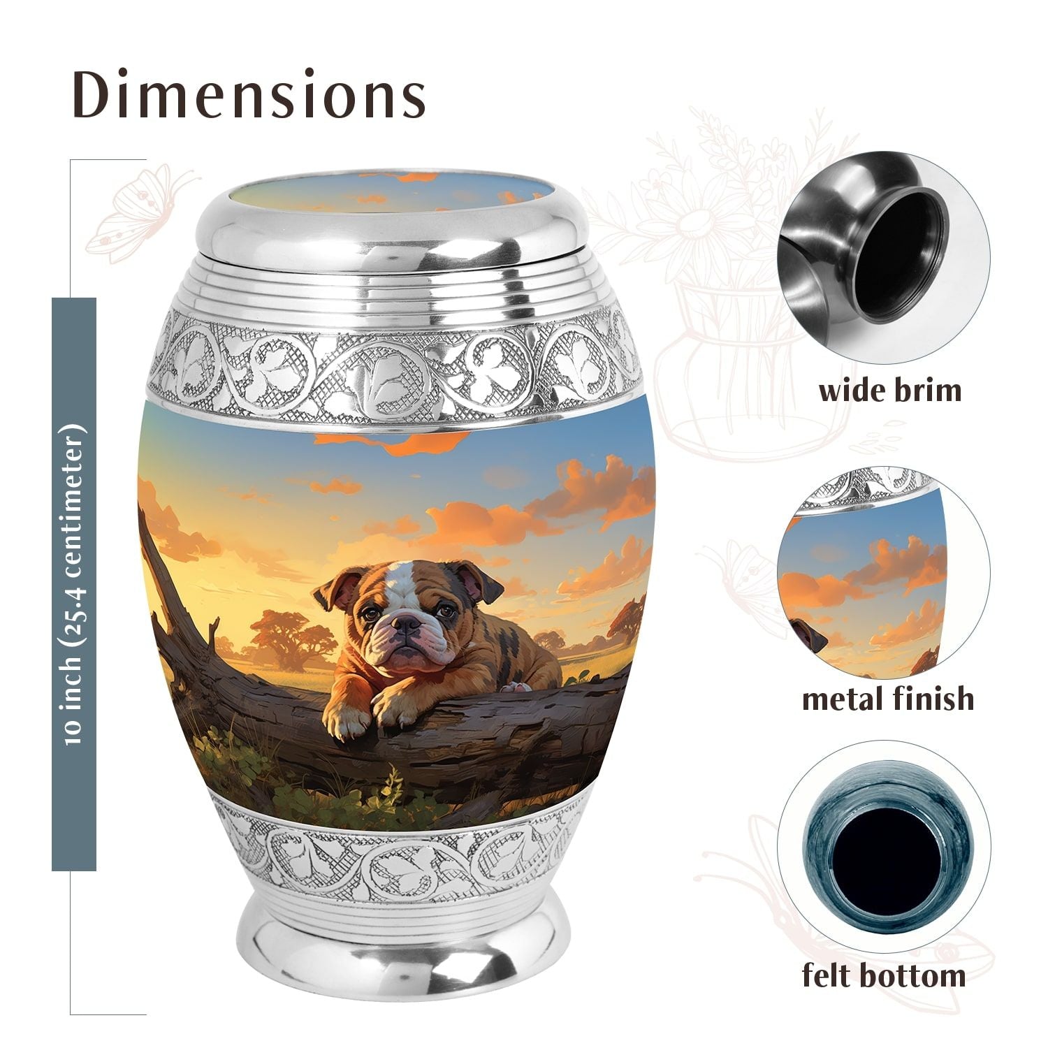 Dog Urn Medium 6 Inch