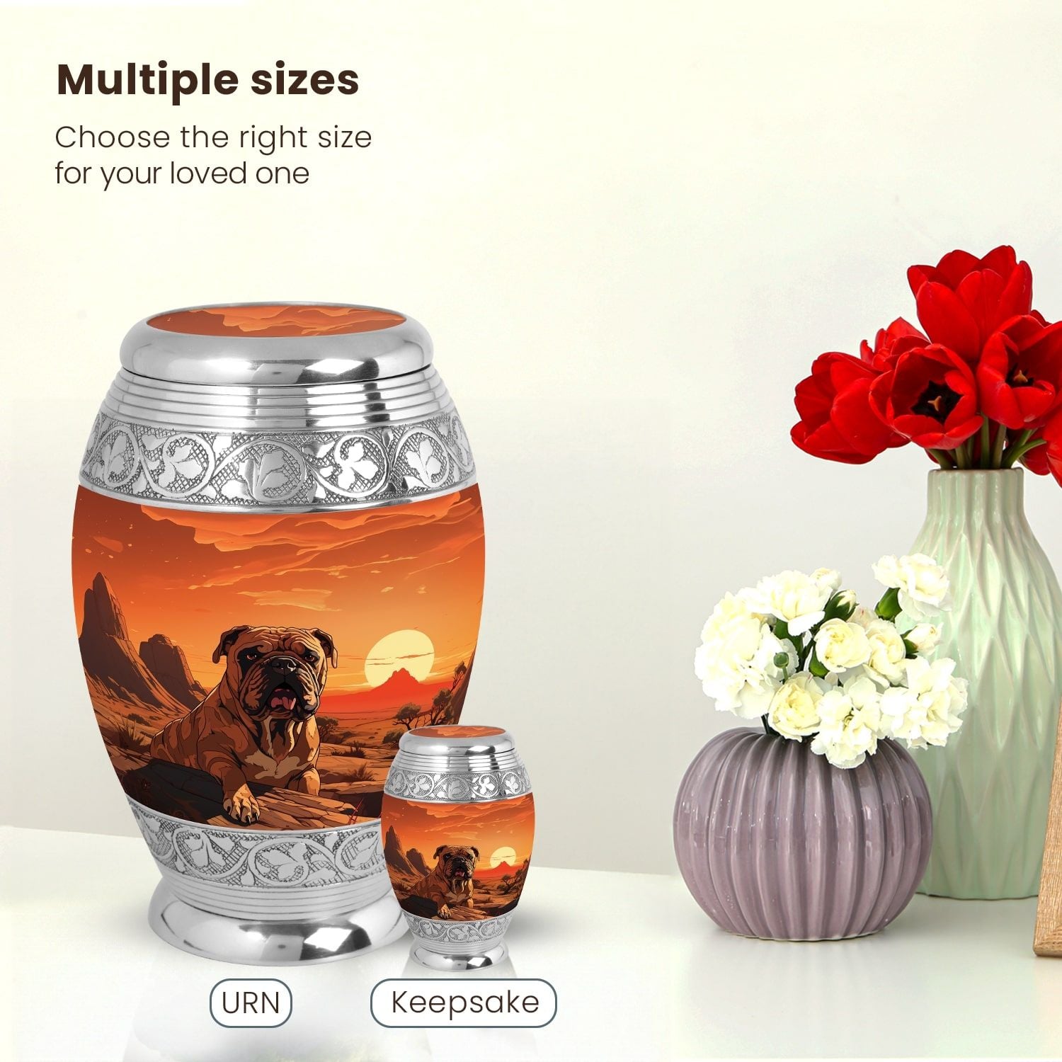 Dog Large Urn 10 Inch