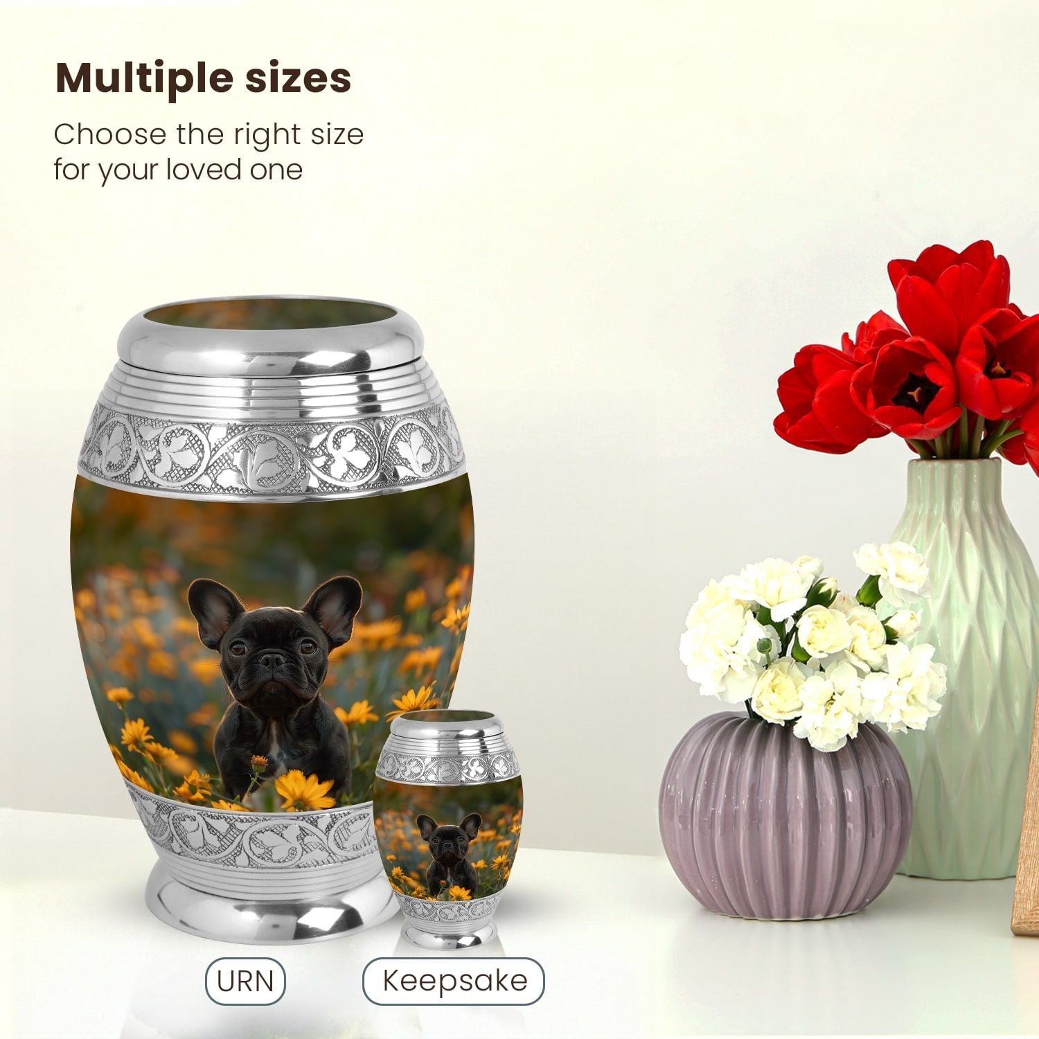 Dog Large Urn 10 Inch