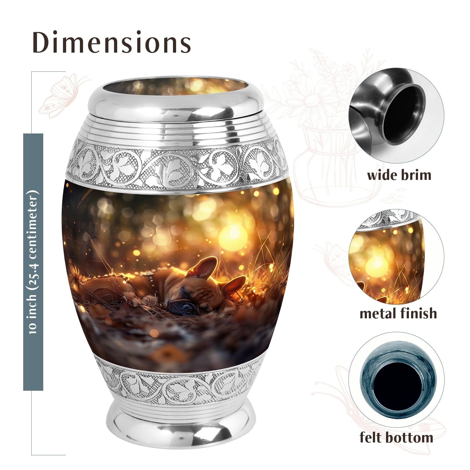 Dog Urn Medium 6 Inch