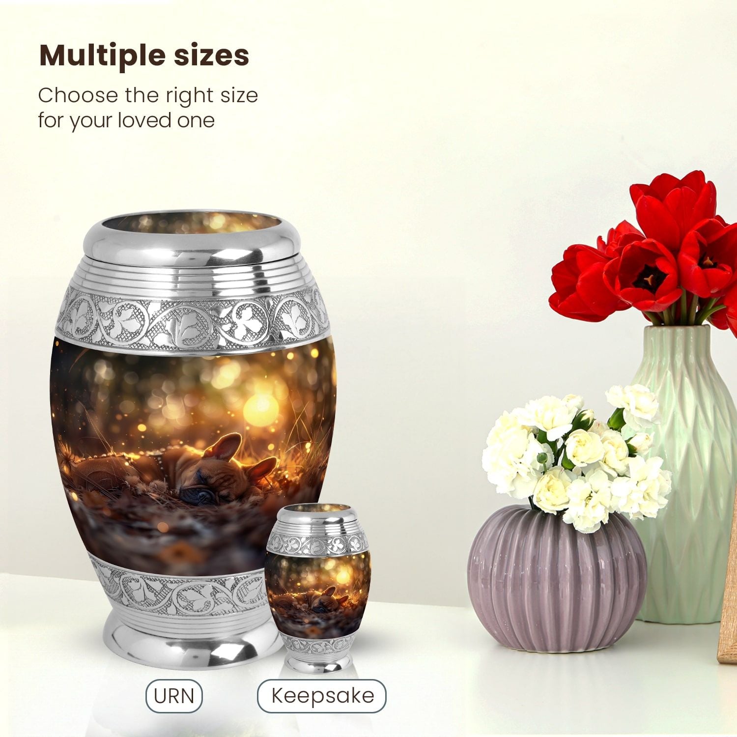 Dog Large Urn 10 Inch