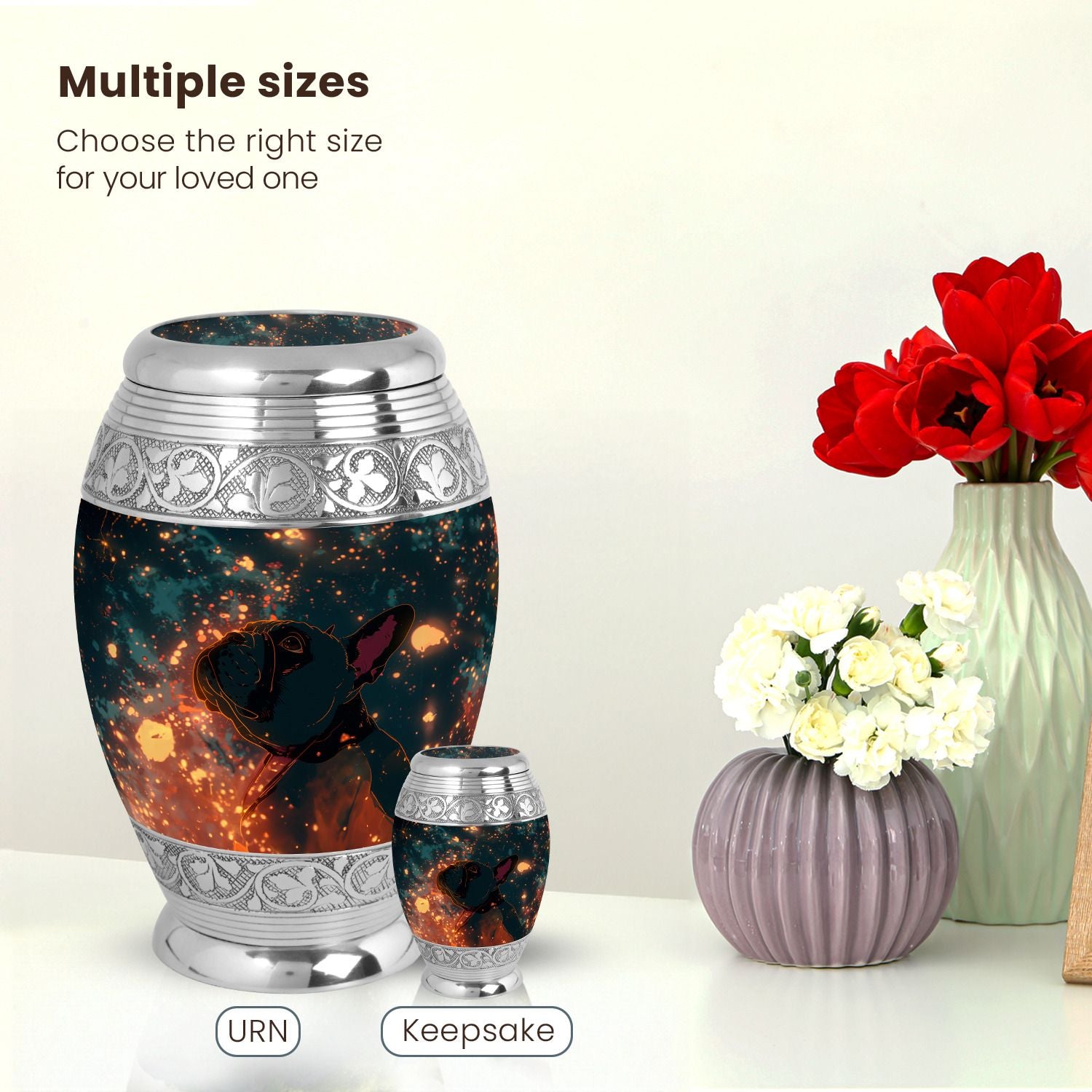 Dog Large Urn 10 Inch