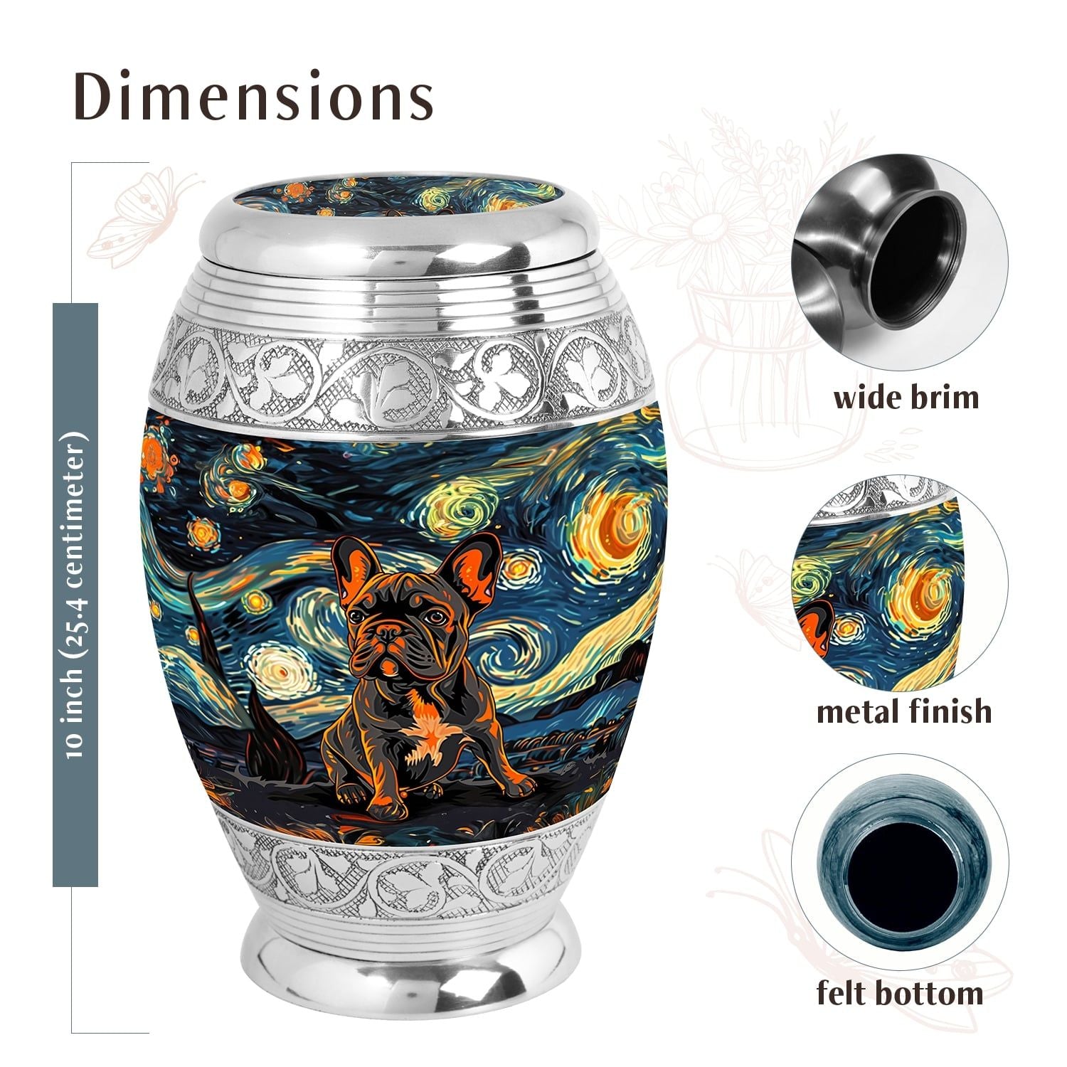 Dog Urn Medium 6 Inch