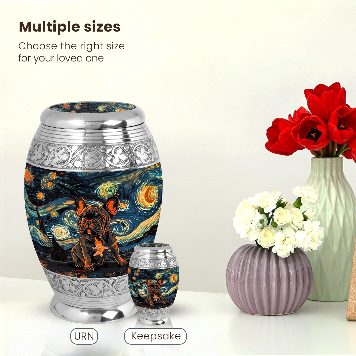 Dog Large Urn 10 Inch