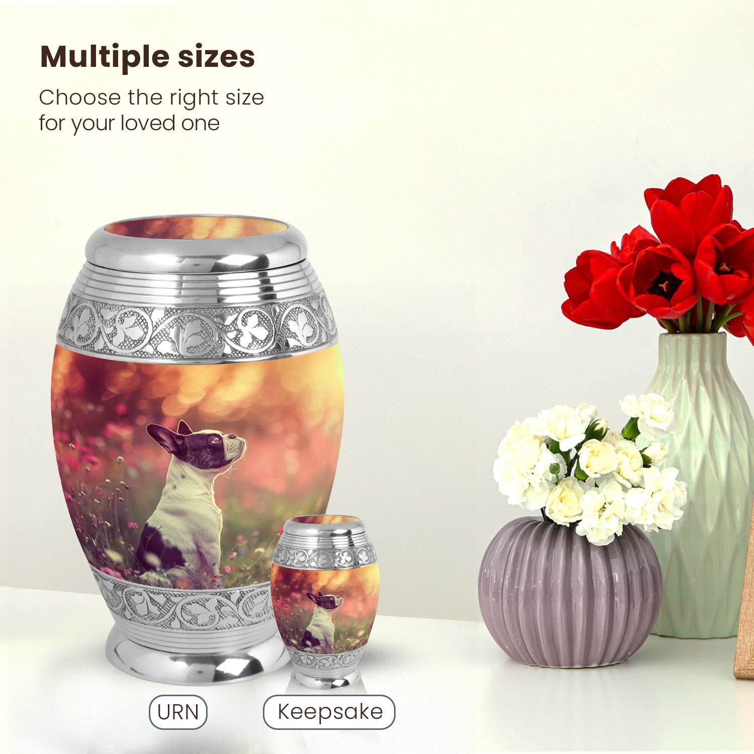 Dog Large Urn 10 Inch