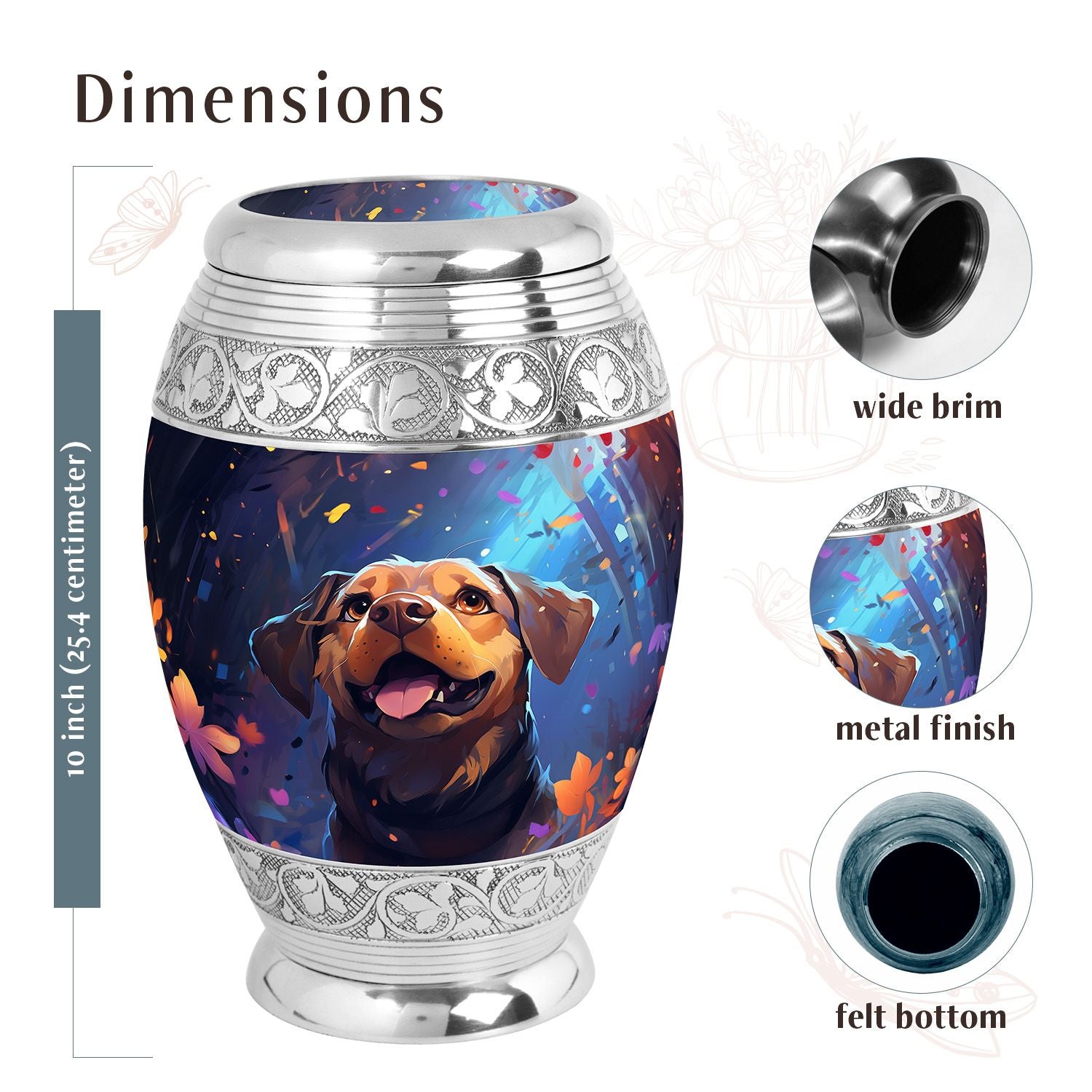 Dog Urn Medium 6 Inch