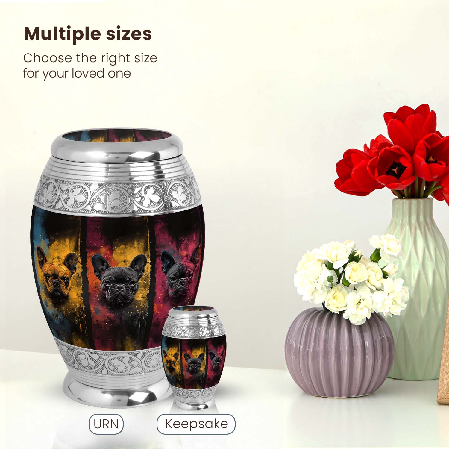 Dog Large Urn 10 Inch