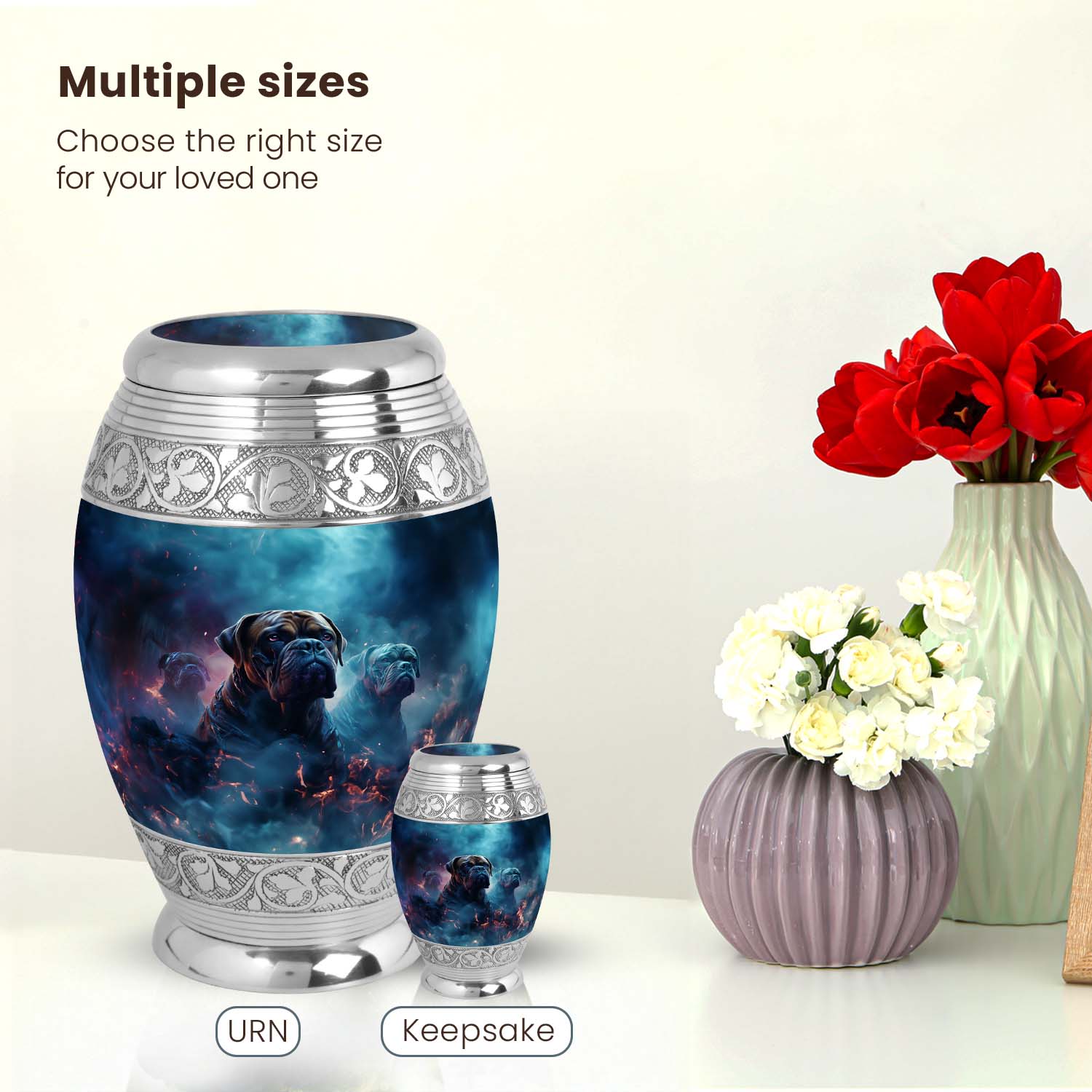 Dog Large Urn 10 Inch