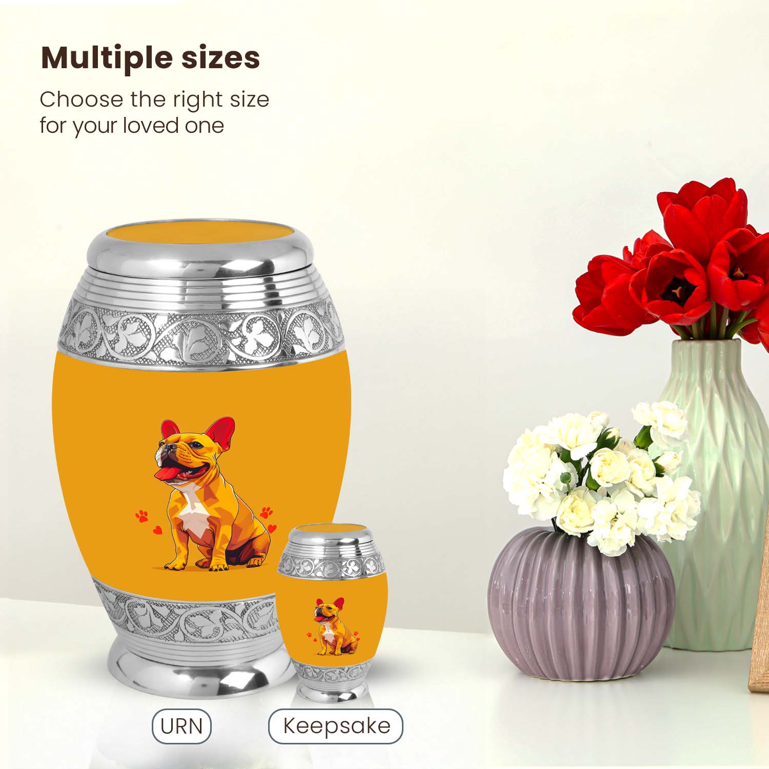 Dog Large Urn 10 Inch
