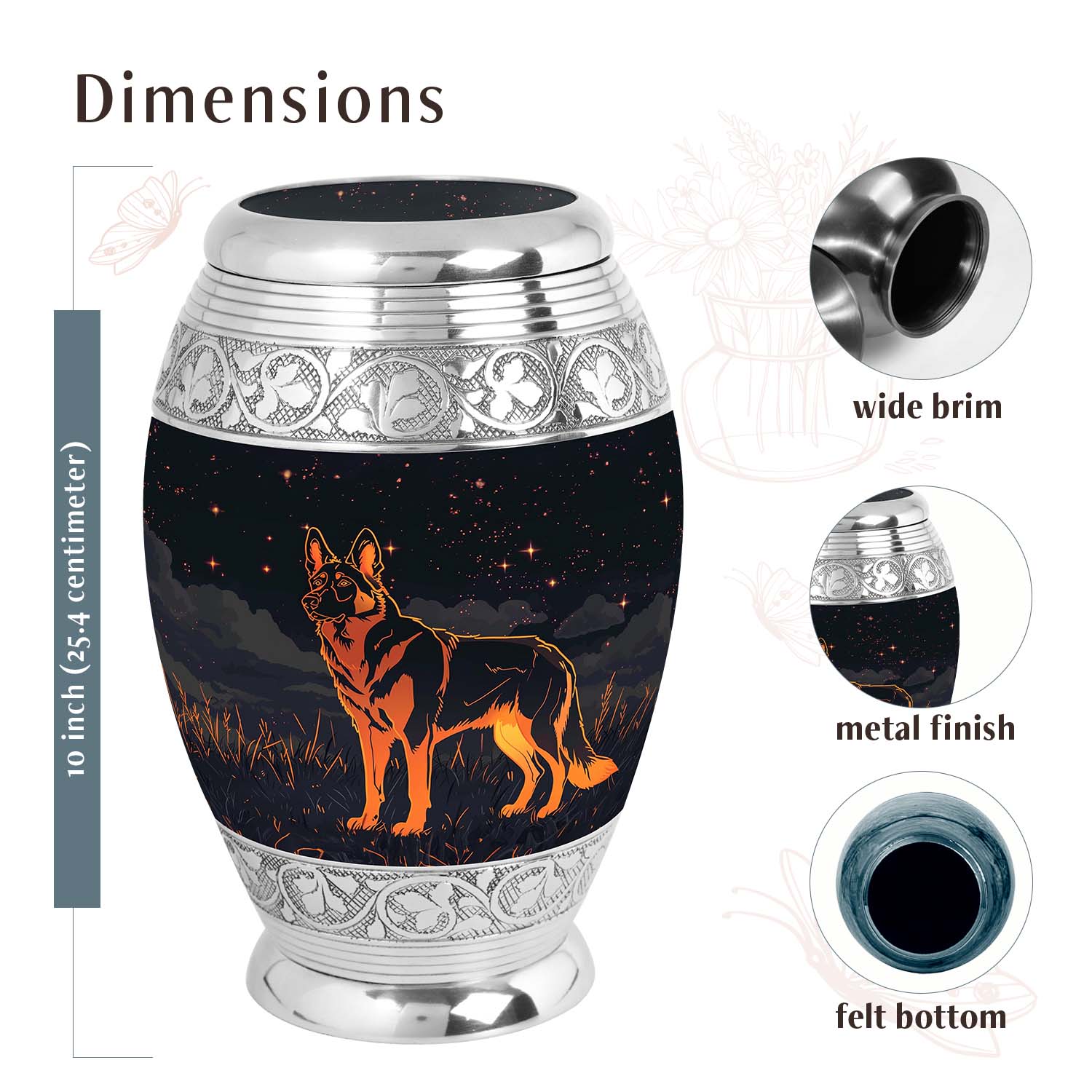 Dog Urn Medium 6 Inch