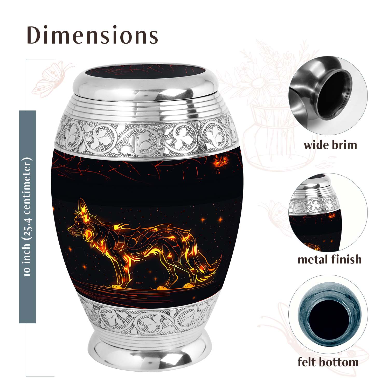 Dog Urn Medium 6 Inch