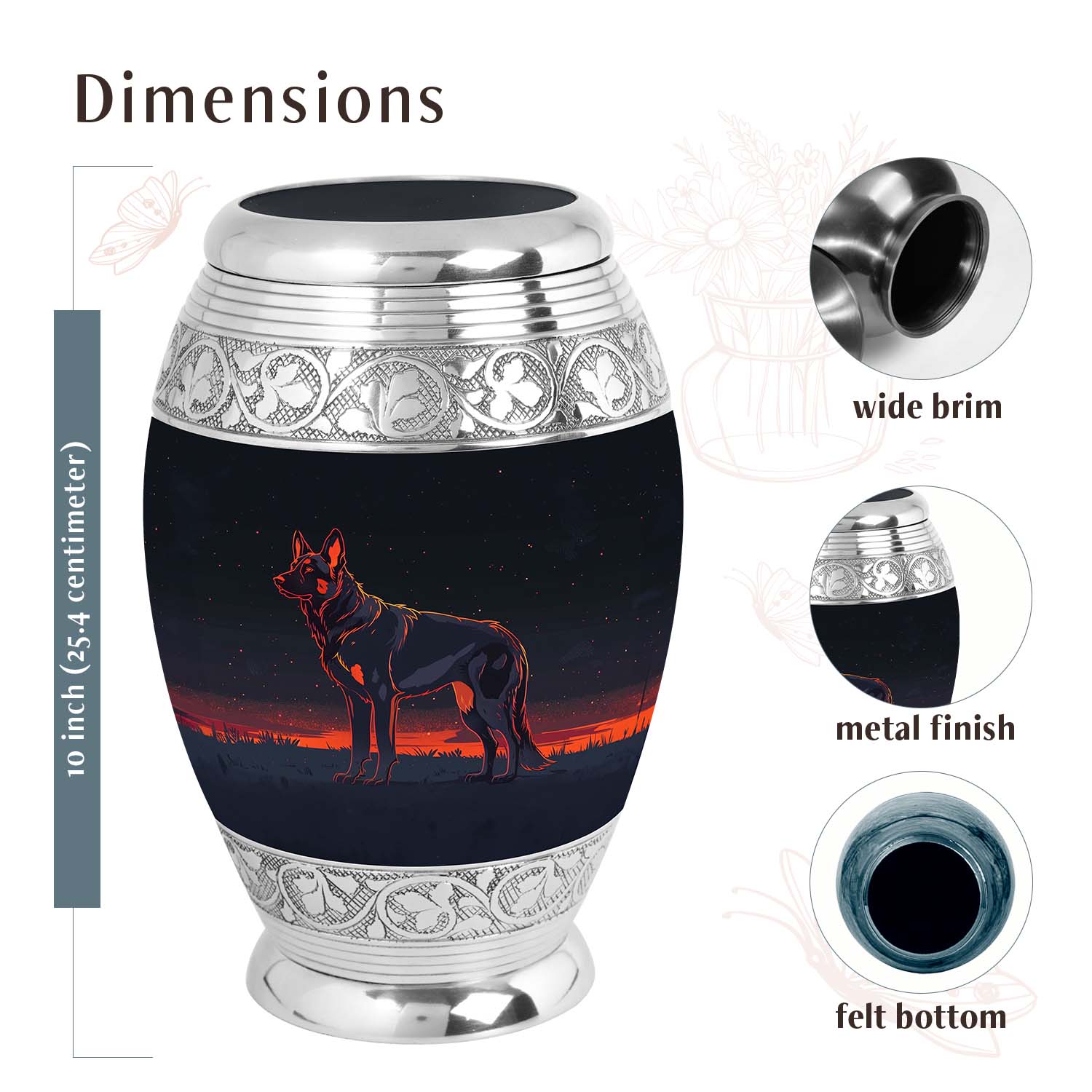 Dog Urn Medium 6 Inch