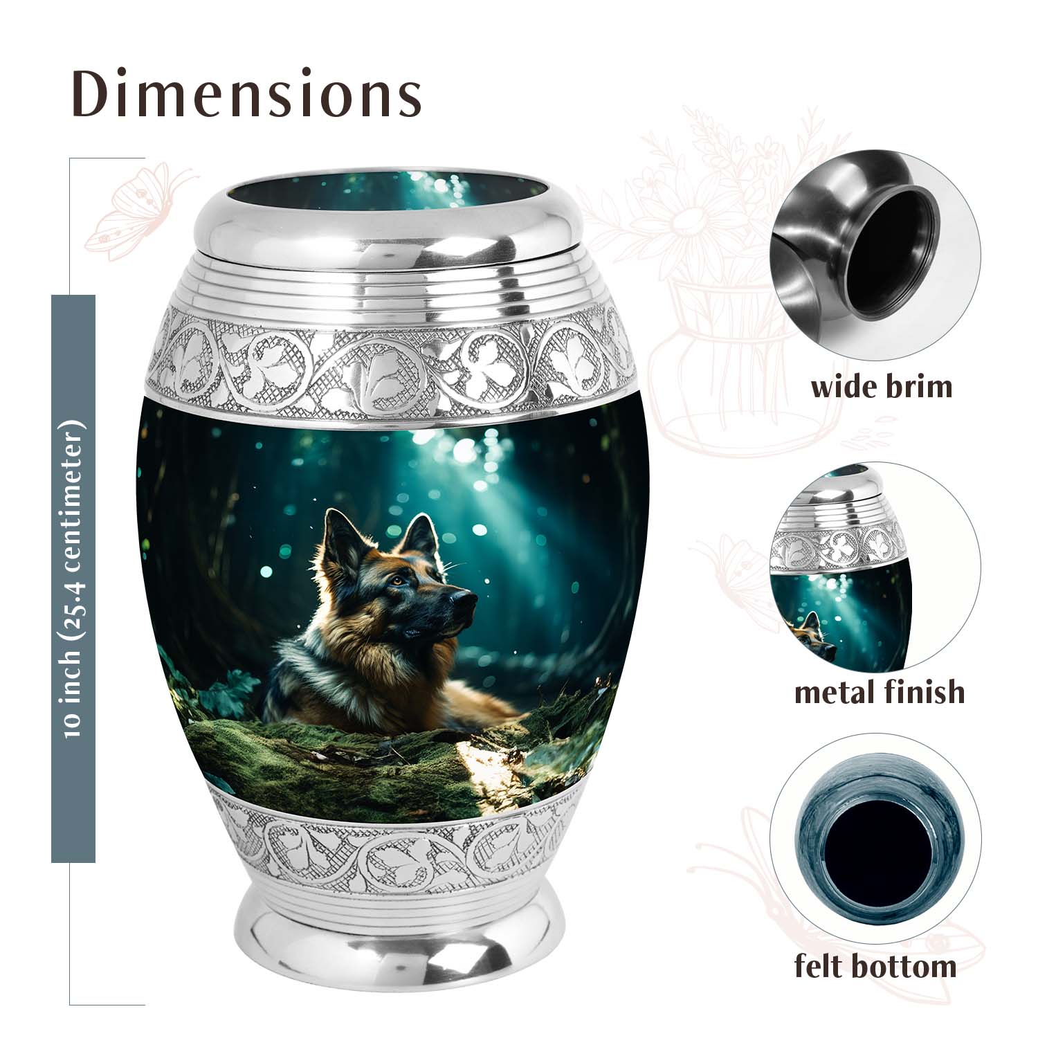 Dog Urn Medium 6 Inch