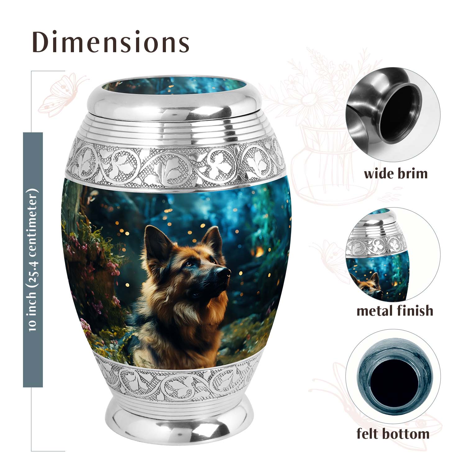 Dog Urn Medium 6 Inch