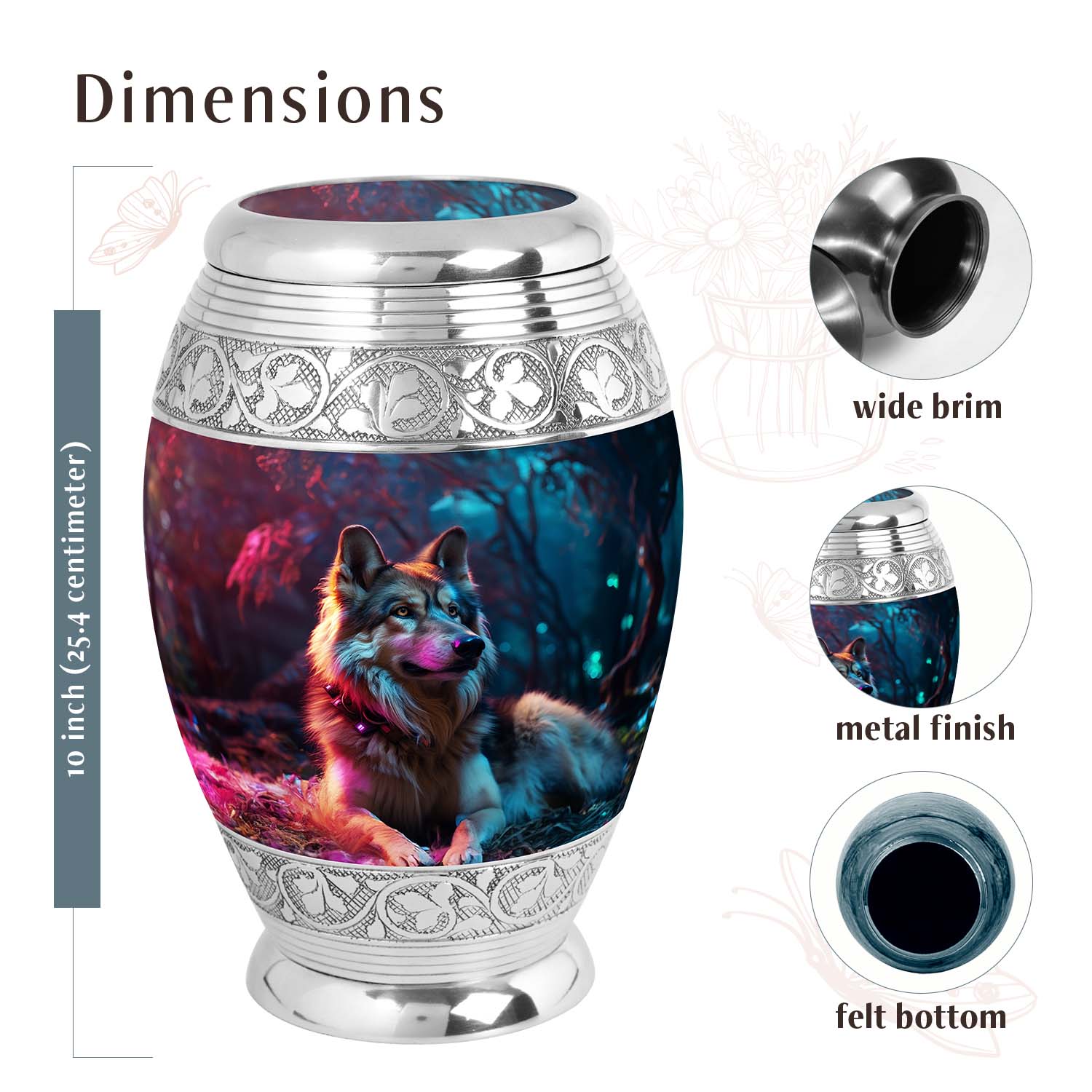 Dog Urn Medium 6 Inch