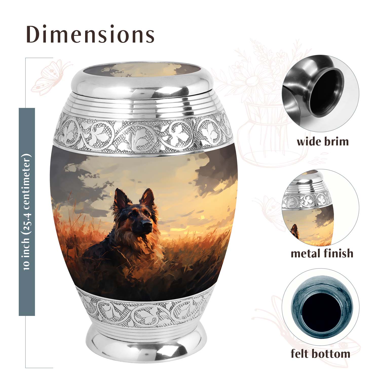 Dog Urn Medium 6 Inch
