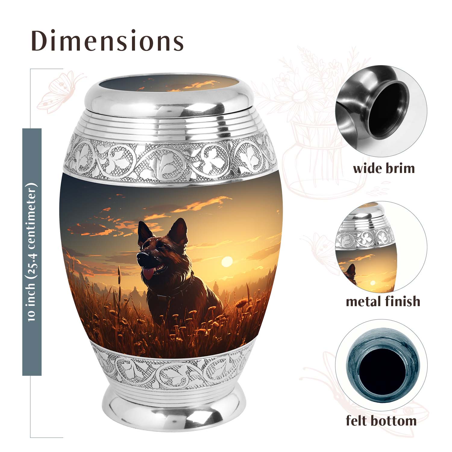 Dog Urn Medium 6 Inch