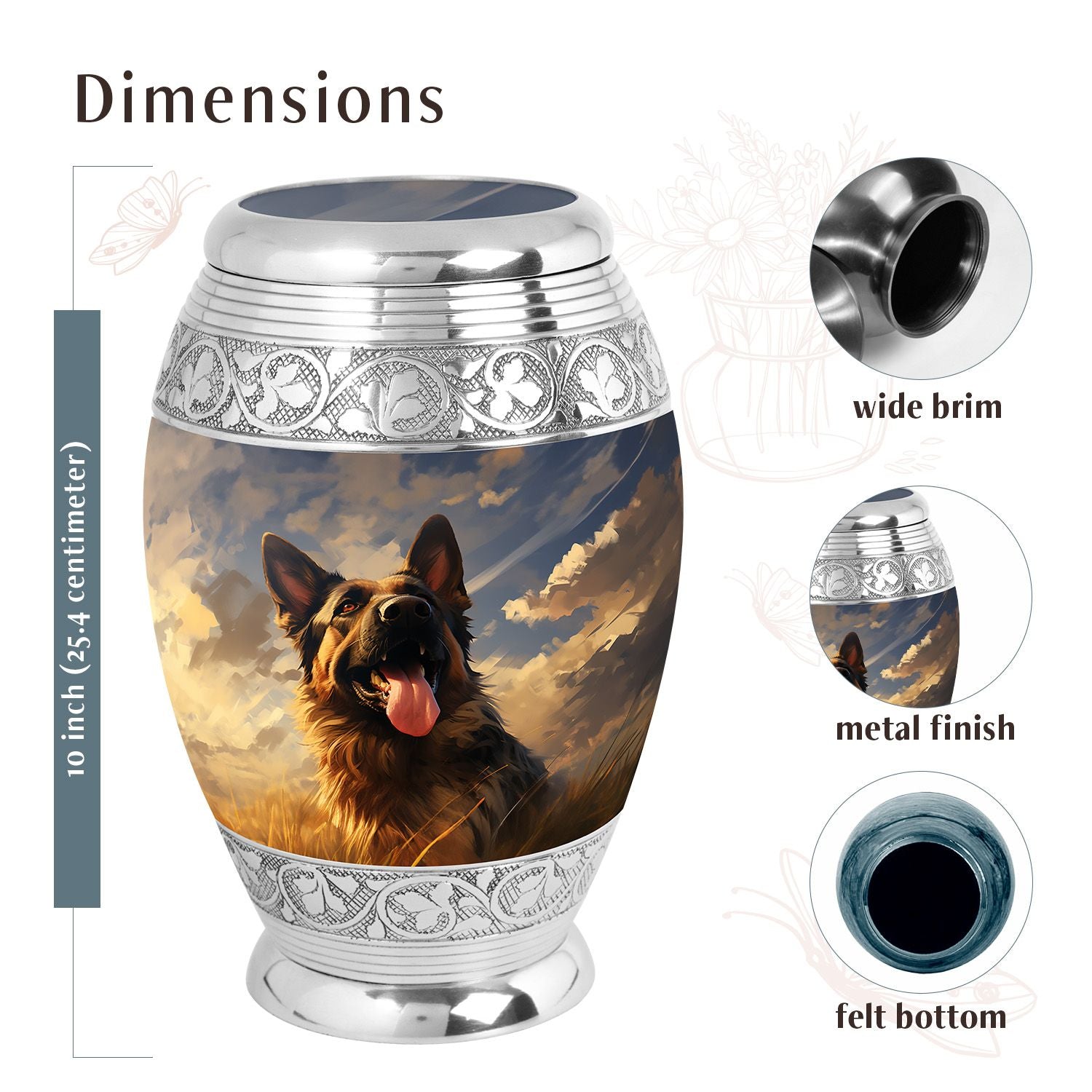 Dog Urn Medium 6 Inch