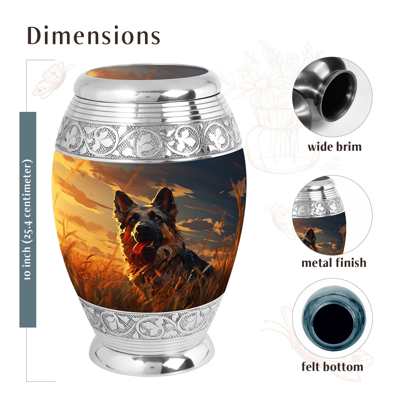 Dog Urn Medium 6 Inch