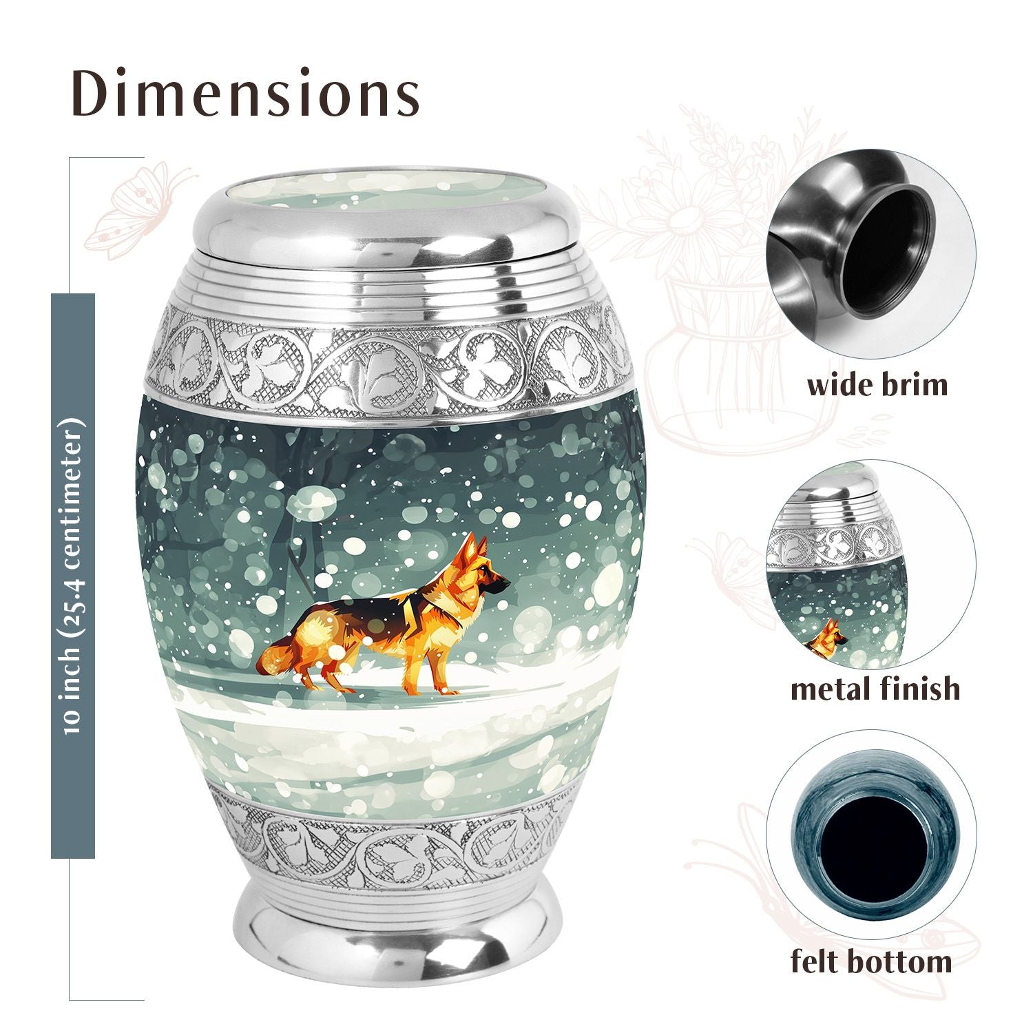Dog Urn Medium 6 Inch