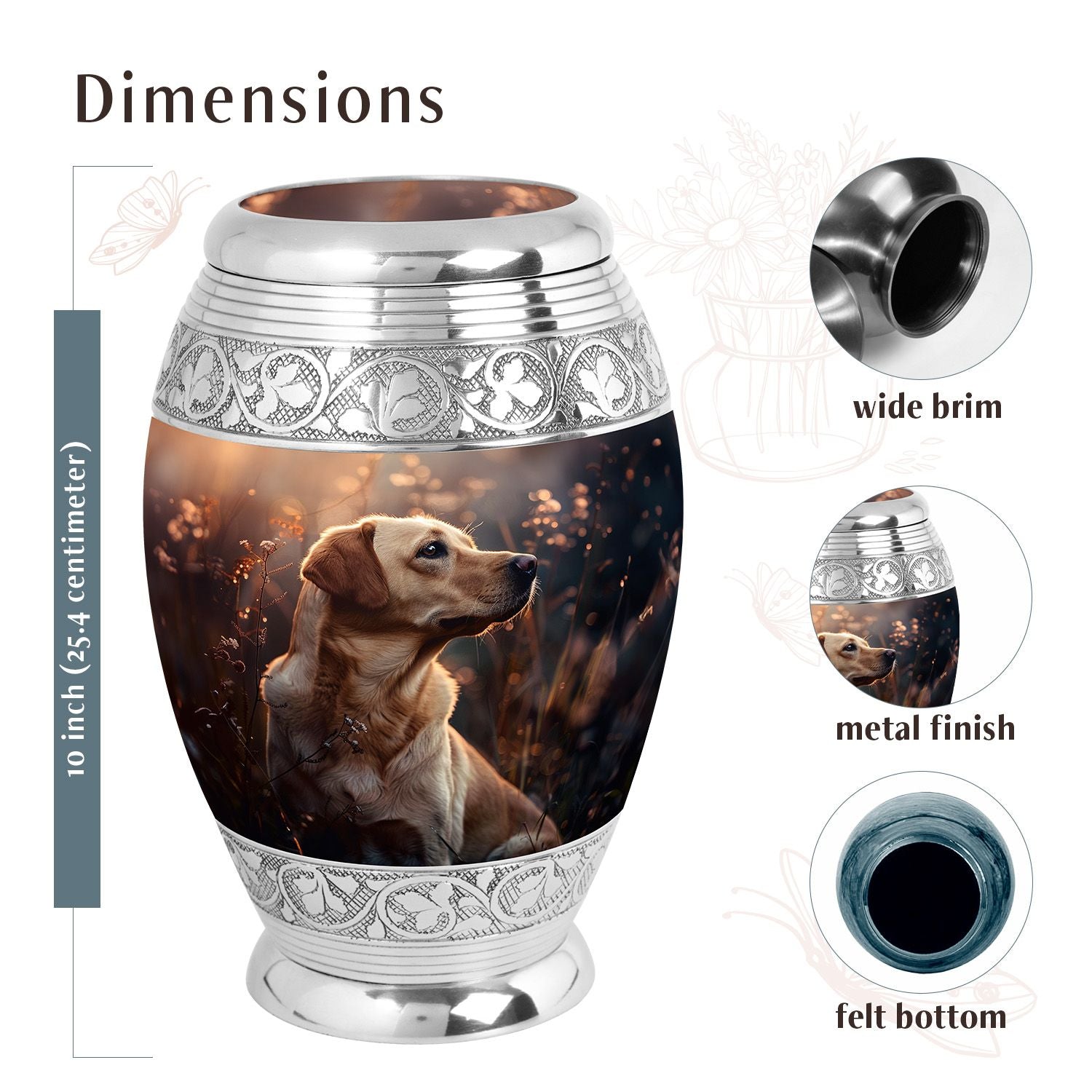 Dog Urn Medium 6 Inch