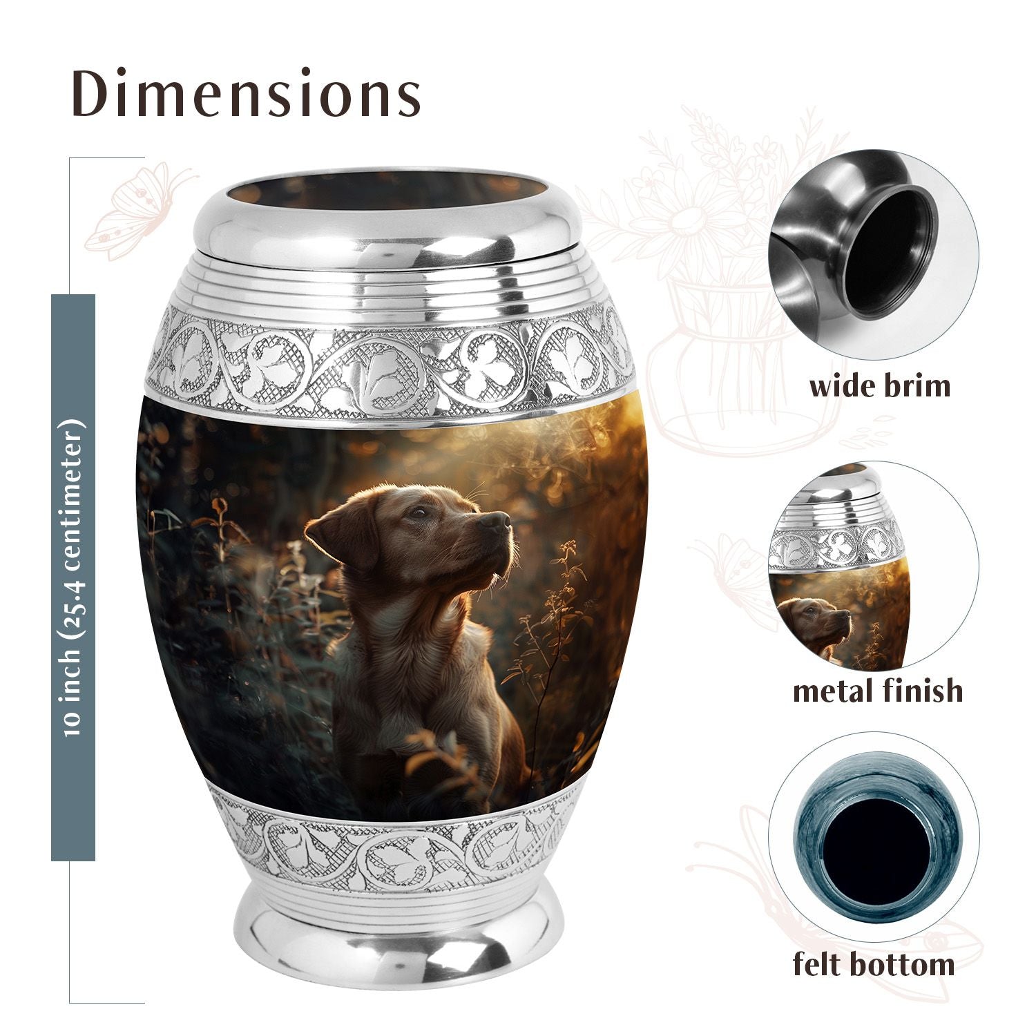 Dog Urn Medium 6 Inch