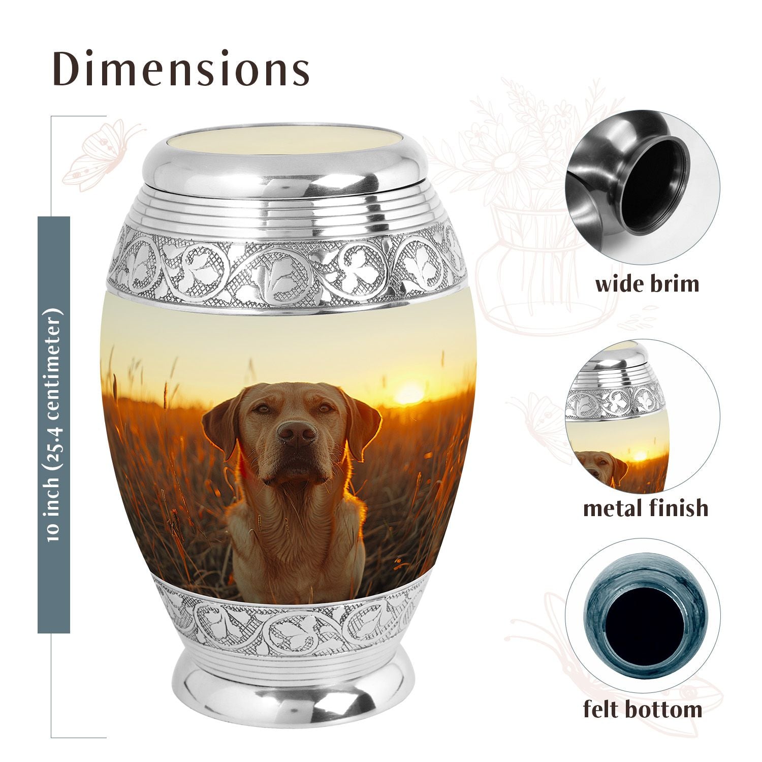 Dog Urn Medium 6 Inch