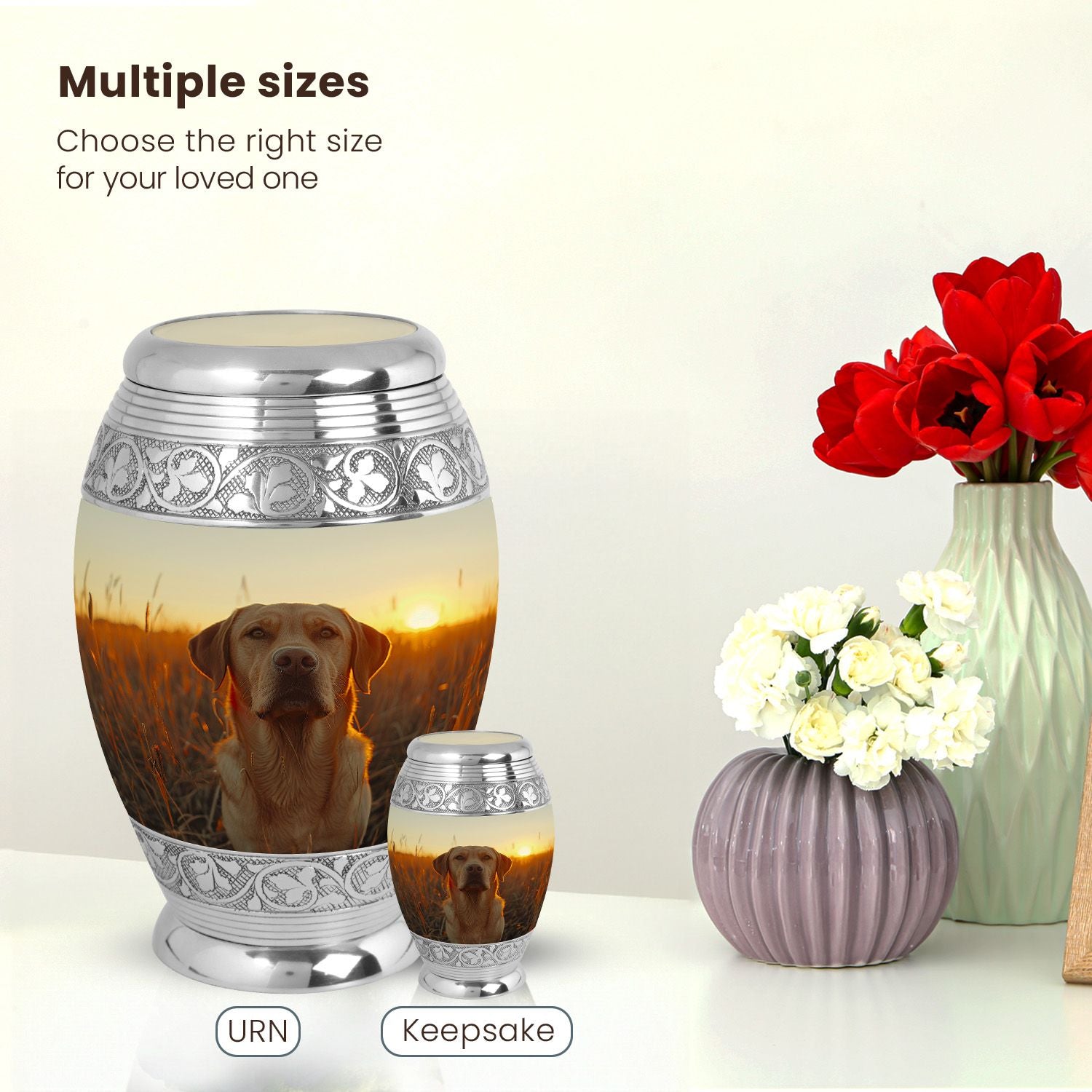 Dog Large Urn 10 Inch