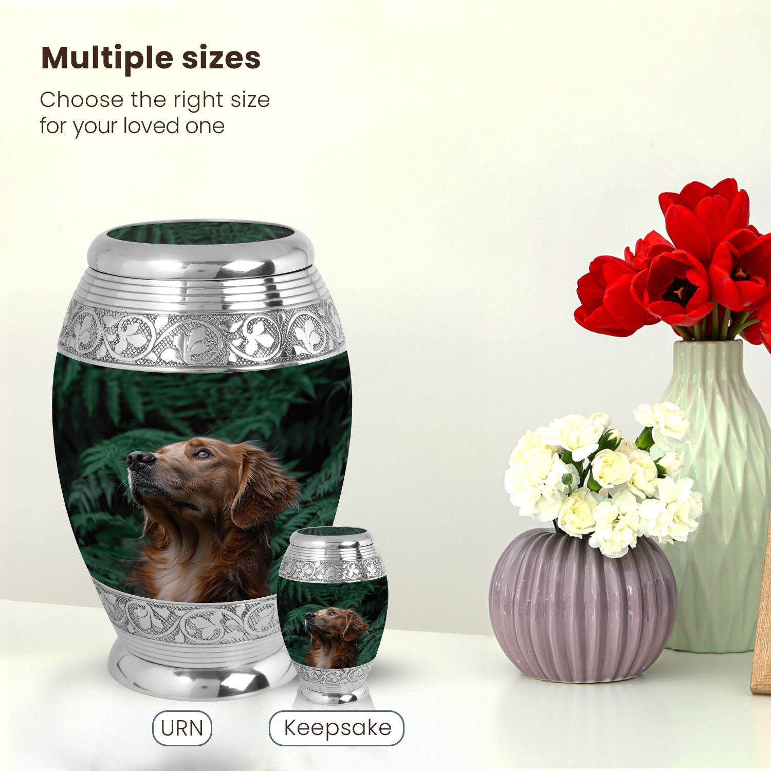 Dog Large Urn 10 Inch