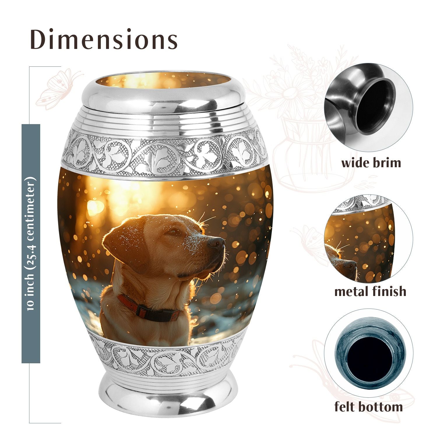 Dog Urn Medium 6 Inch
