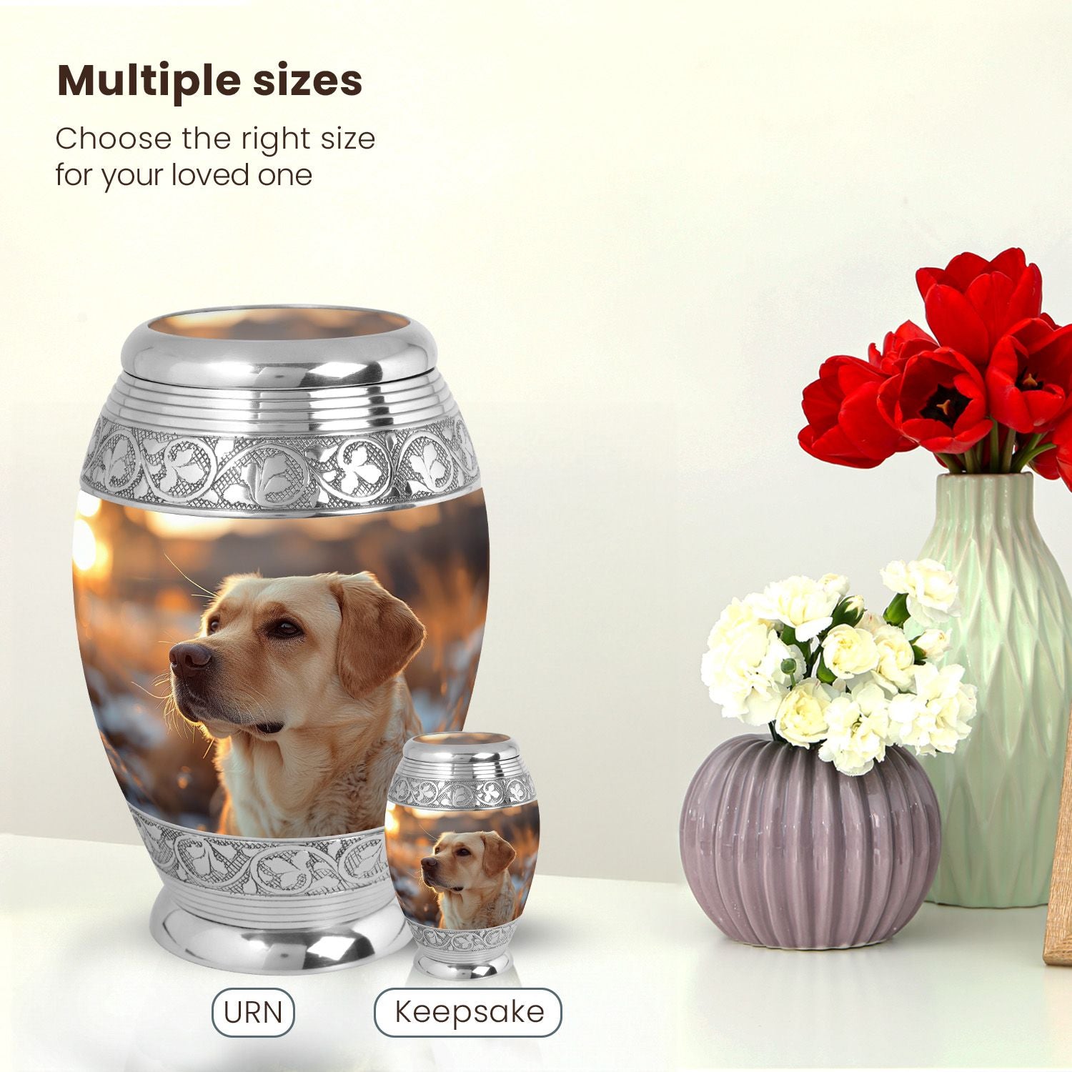 Dog Large Urn 10 Inch