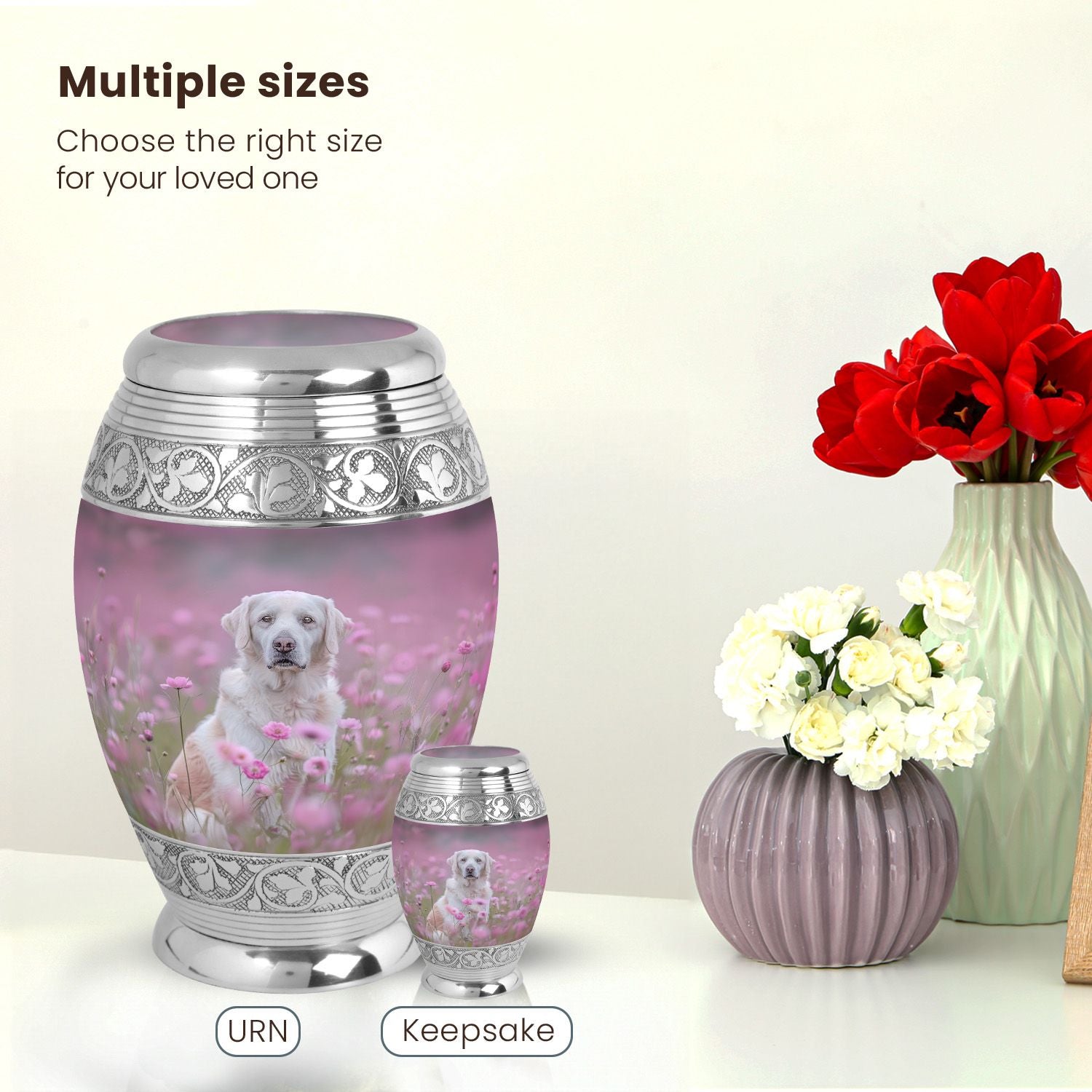 Dog Large Urn 10 Inch