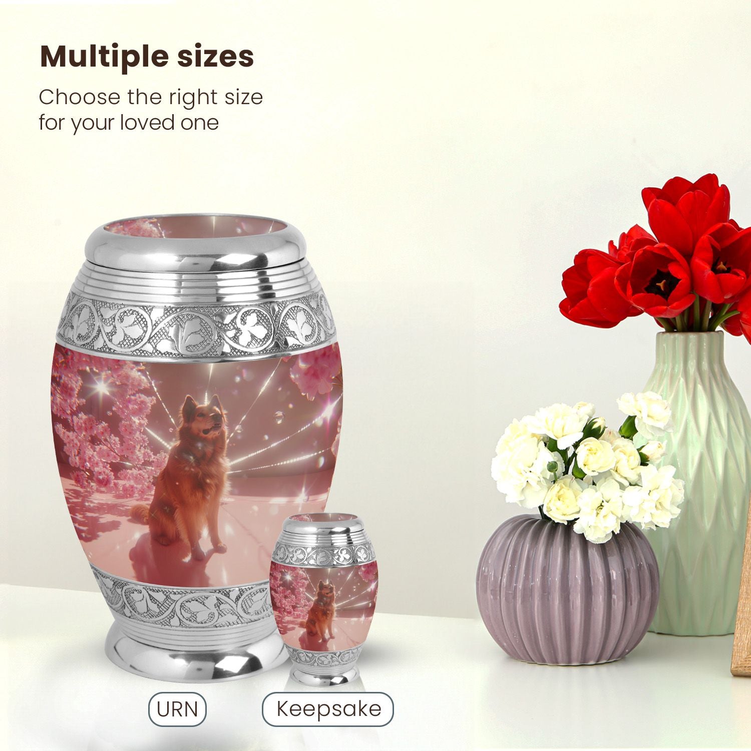 Dog Large Urn 10 Inch