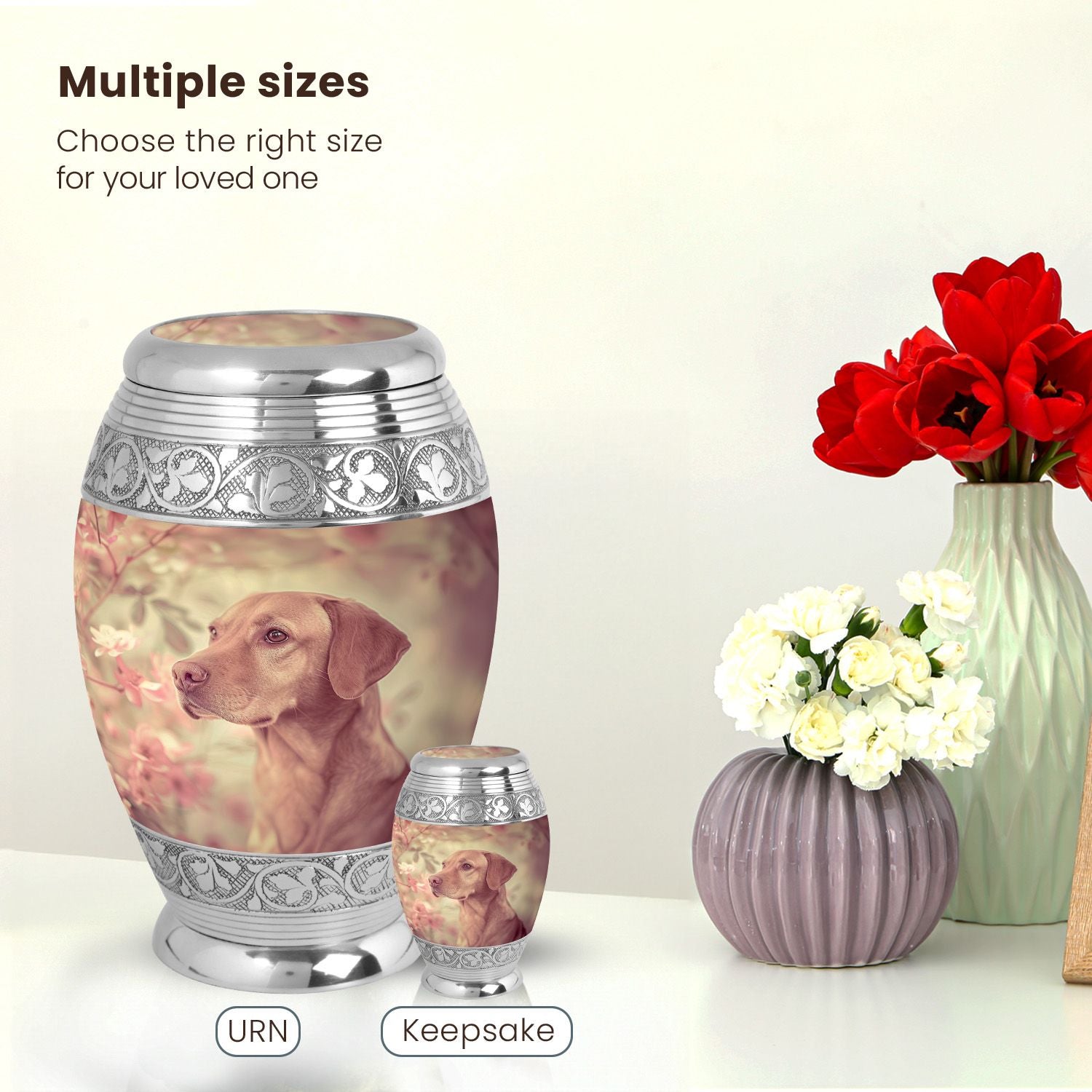 Dog Large Urn 10 Inch